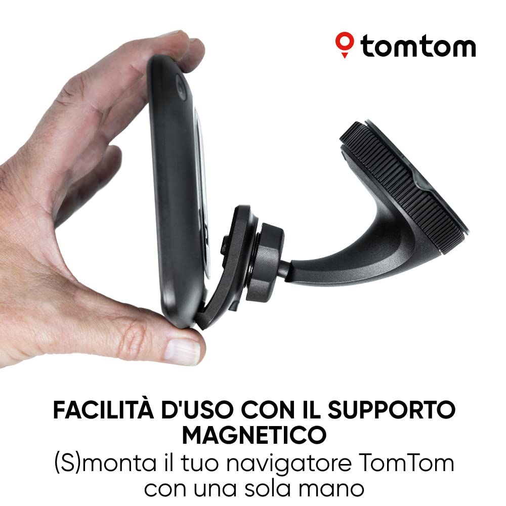 TomTom supporto magnetico attivo per modelli selezionati di Navigatore Satellitare 7’’ e connettore micro USB GO Discover 7, GO Expert 7, GO Camper Max7
