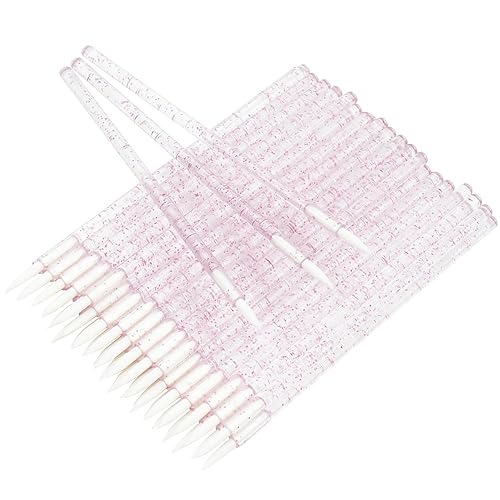 Aplicador de pincel delineador de ojos desechable Herramienta de maquillaje delineador de ojos cosmético (rosa, paquete de 100)