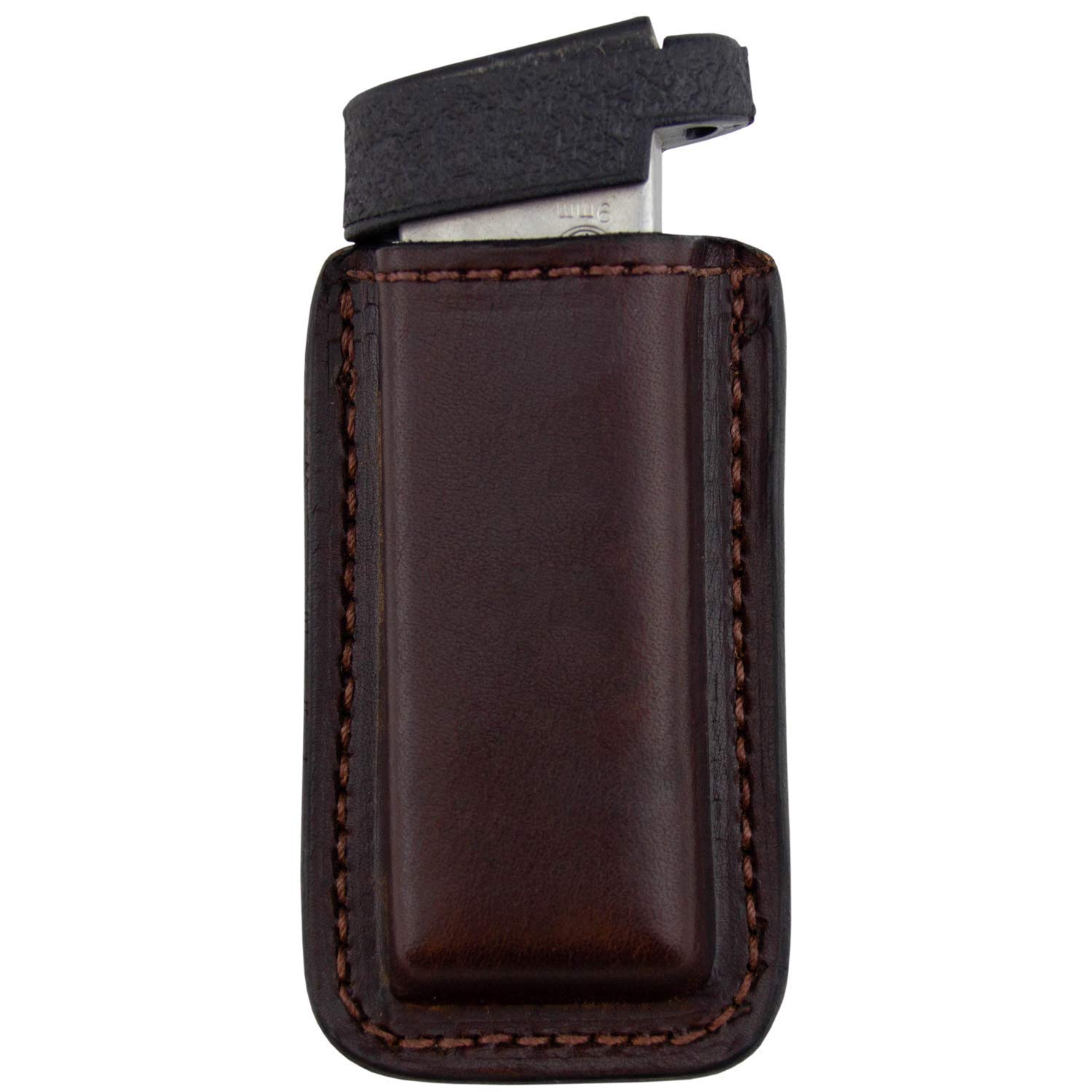 Relentless Tactical Leather Magazine Holder | Made in USA Sizes to fit virtually Any 9mm .40 .45 or .380 Pistol Mag | Single or Double Stack | IWB or OWB