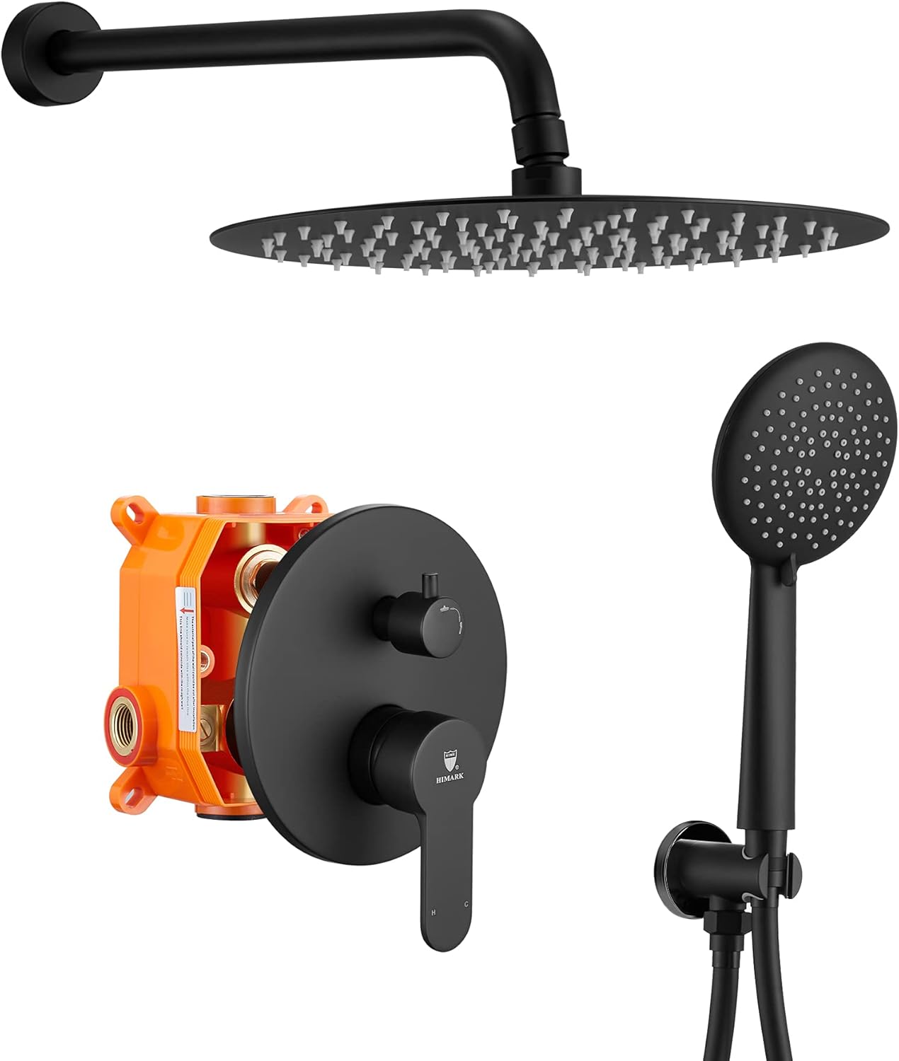 Buy HIMK Matte Black Shower System,10 Inches Bathroom Luxury Stainless