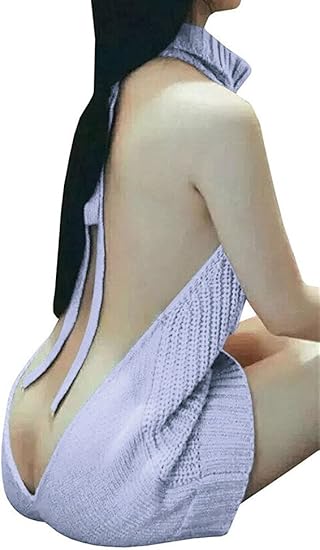 backless sweater amazon