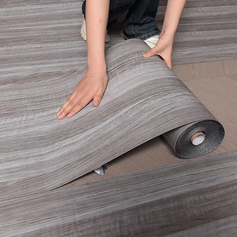 Suelo Vinilo Autoadhesivo,Suelo Vinilico Rollo de 40 cm de material de grano de madera autoadhesivo for pared, adhesivo for suelo, decoración de pared de fondo for dormitorio, cocina, impermeable(A,40