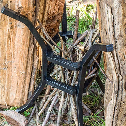 Lodge Unisex-Erwachsene Campfire Cooking Stand Gusseisen, schwarz, Standard