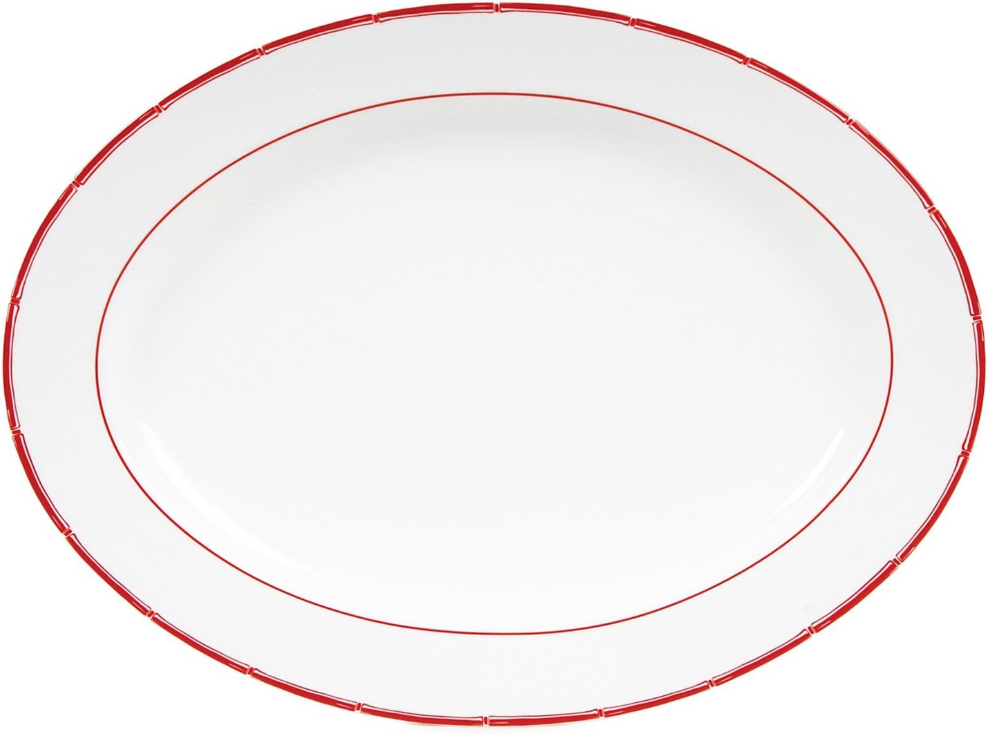 LAUREN BY RALPH LAUREN RED PAGODA OVAL PLATTER Platters