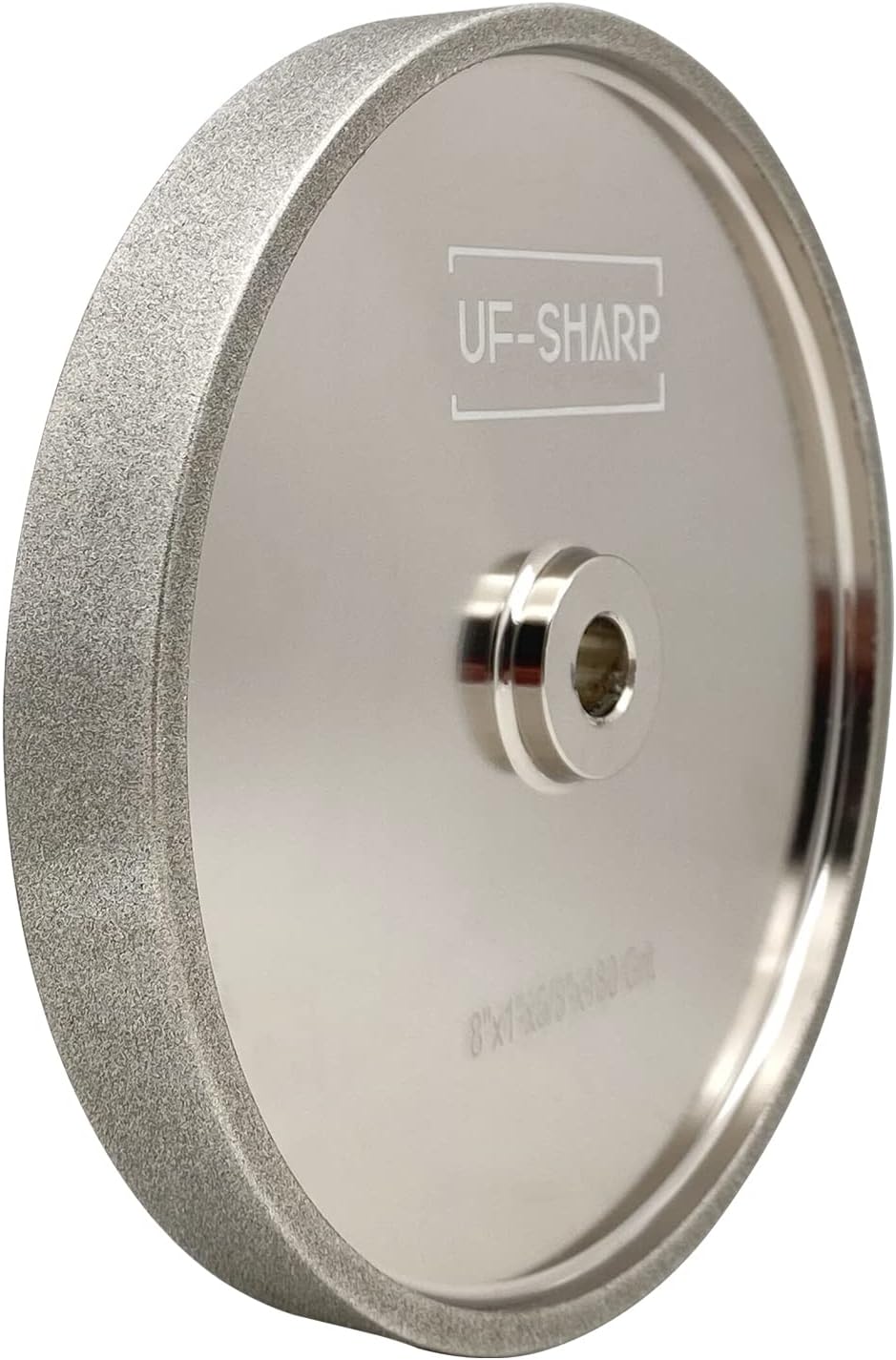6 inch CBN Grinding Wheel 180 Grit, 6" Dia x 1.5" Wide x 1/2" Bore （Aluminum Body） for Sharpening High Speed Steel Tools、Woodturning Tools (6"x1.5")