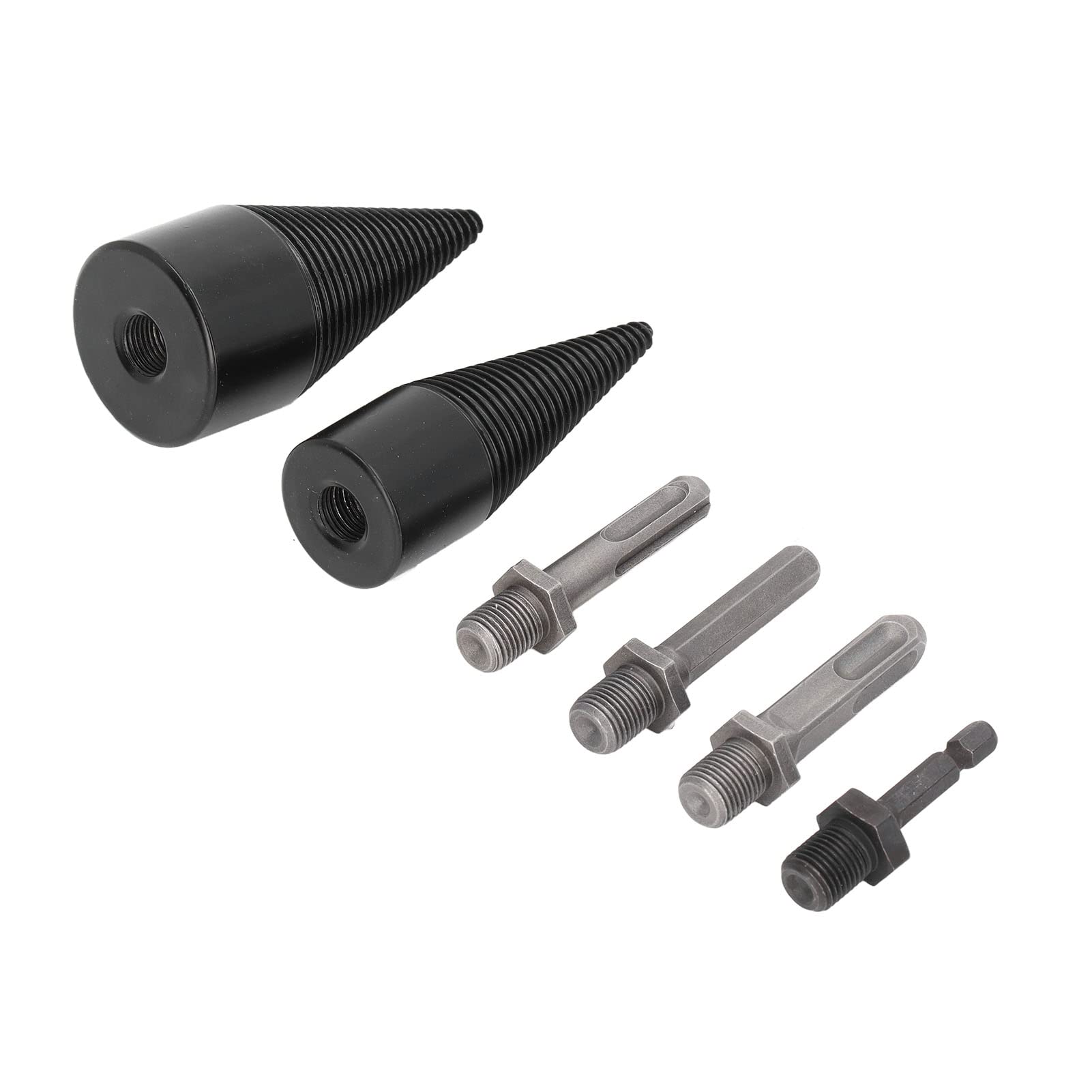 6 Pcs Wood Splitter Drill Bit 32mm 42mm Detac e Outdoor Camping Farm Etc Suitable for Split Oak Hickory Walnut Etc Not Suitable for Large Diameter Hardwood Hable Duty Splitting