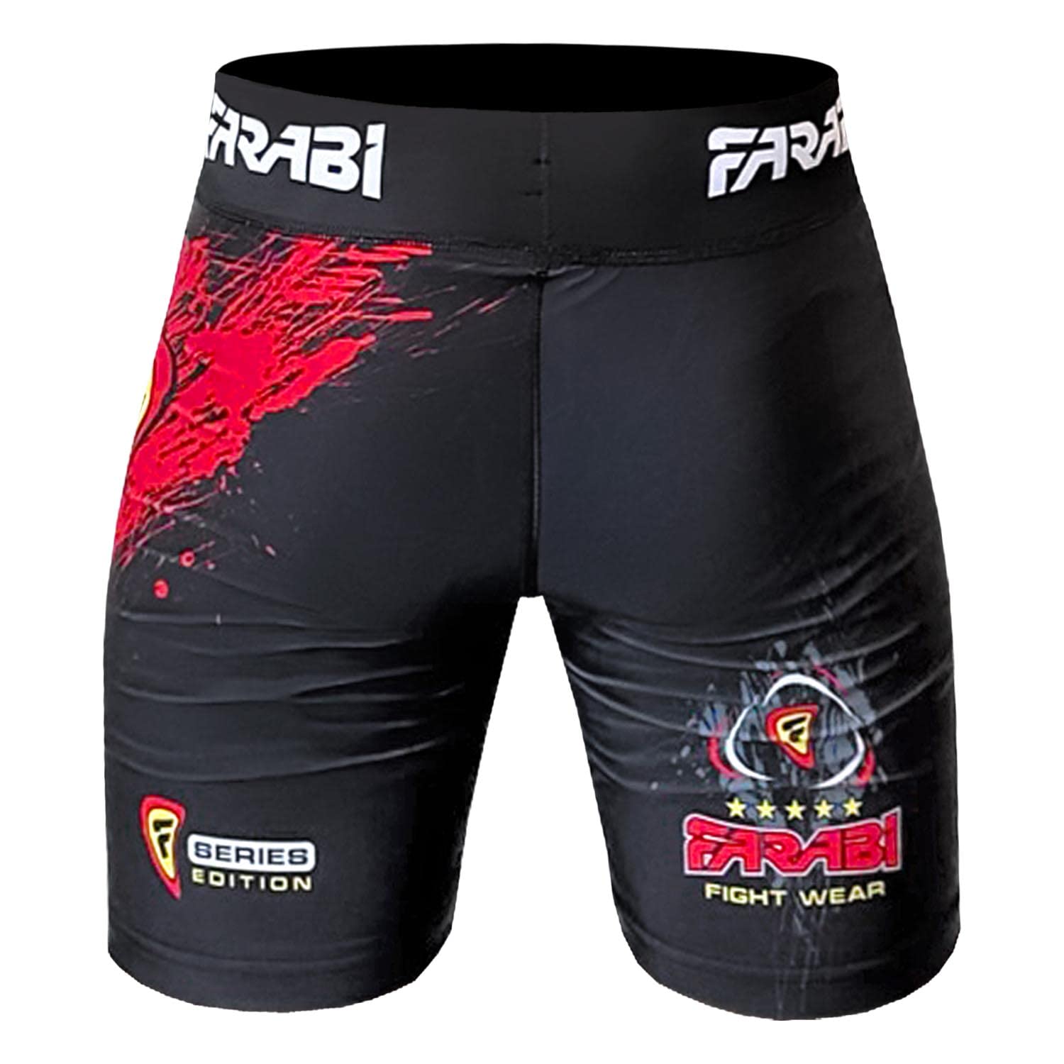 Farabi Sports Compressione Pantaloncini Vale Tudo,Pantaloncini MMA Compressione, Arti Marziali, Grappling, Pantaloncini Kick Boxing e Compressione Pantaloncini da Corsa Uomo