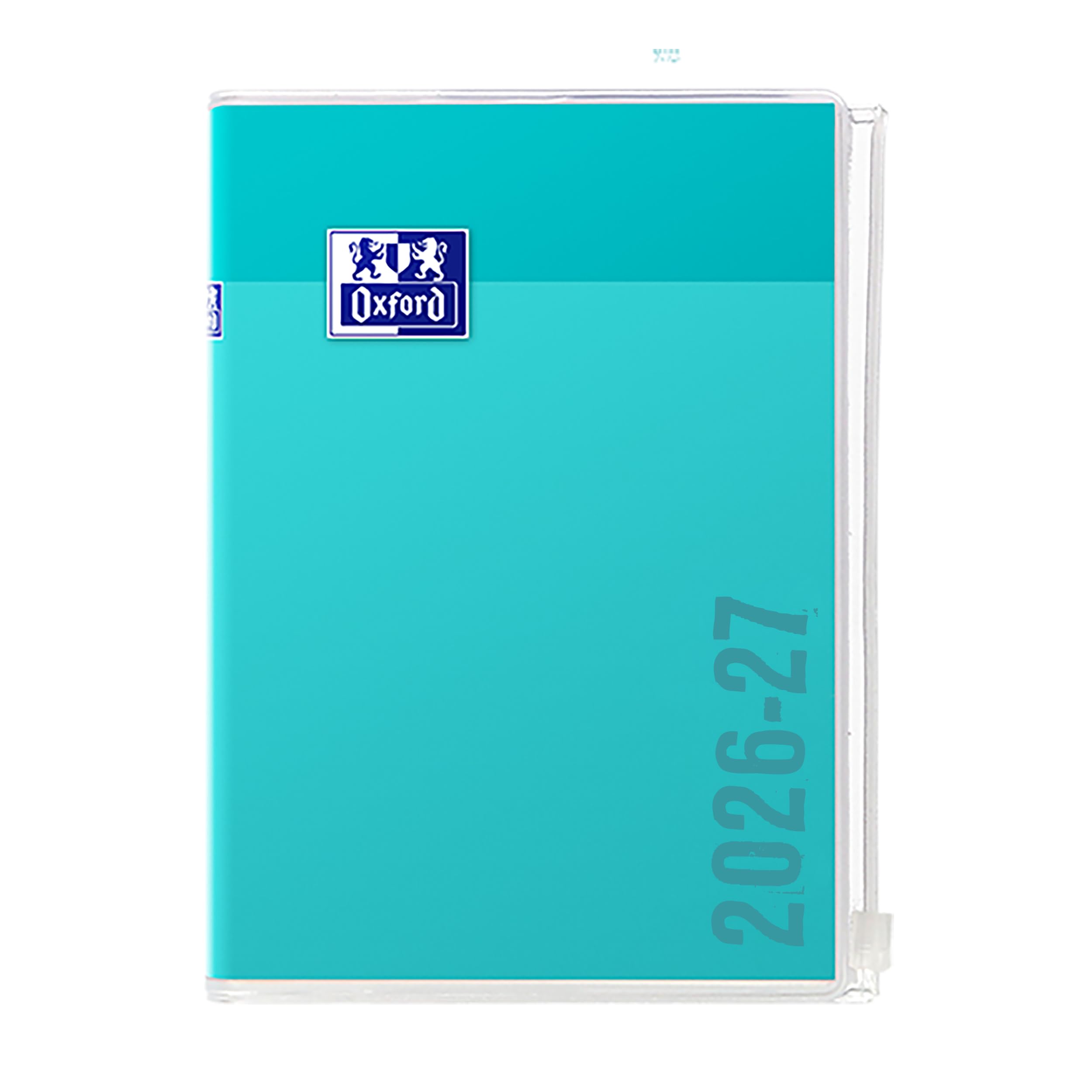 Agenda Scolaire 2025-2026 Oxford Creation Zip 12x18cm 1 jour par page 352 pages Turquoise