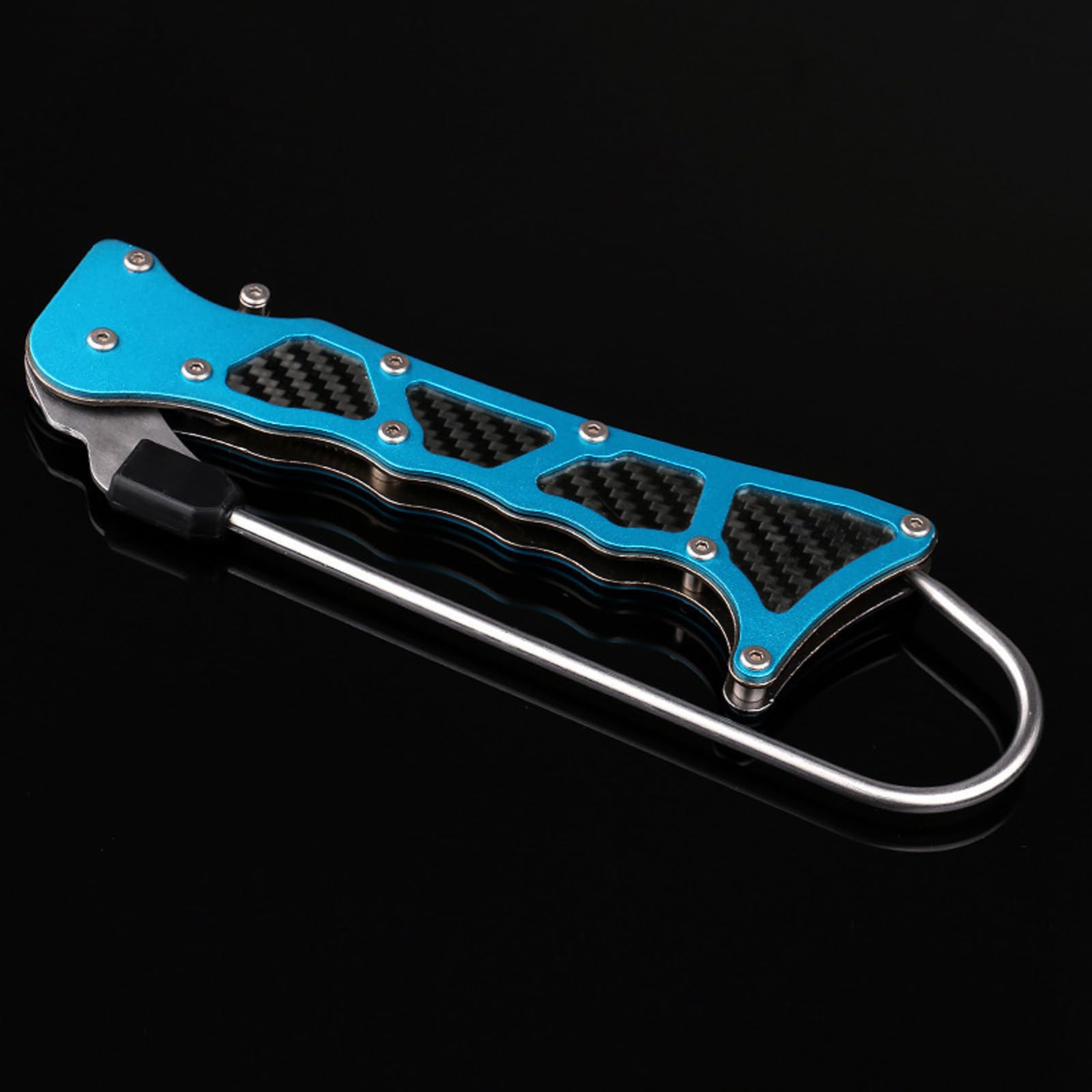 Gancho de pesca multiusos de aluminio y acero inoxidable para pescadores profesionales y entretenidos, anzuelos plegables