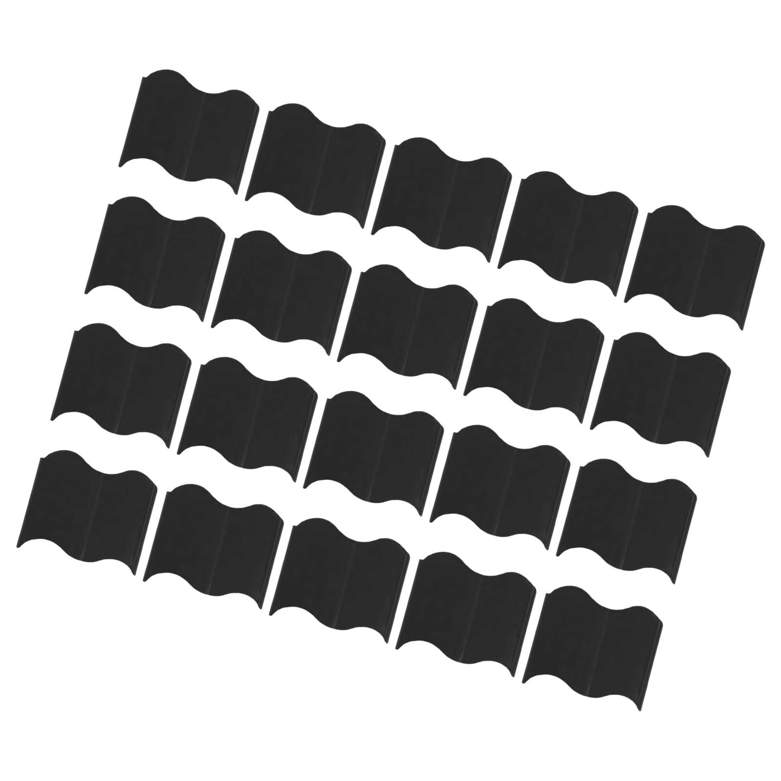 Tertioi Black Garden Barrier Fence Flexible Around Pet Areas And Party Enclosures Using Durable Waterproof Garden Dividers