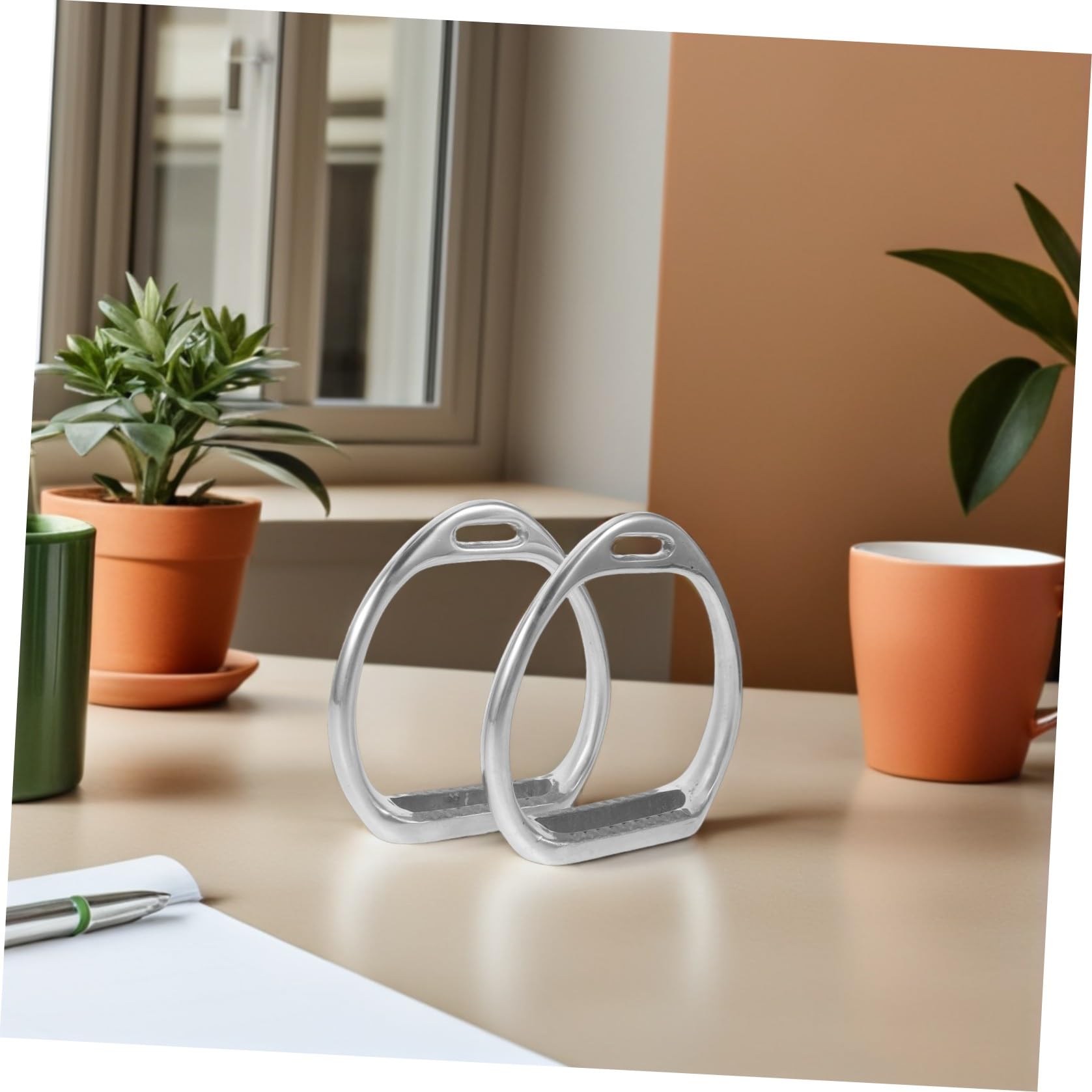 Yardwe Estribos de Caballo de Aleación de Aluminio Plata Antideslizantes, Estribos para Silla de Montar Inglesa y Occidental, para Montar a Diario y Competición