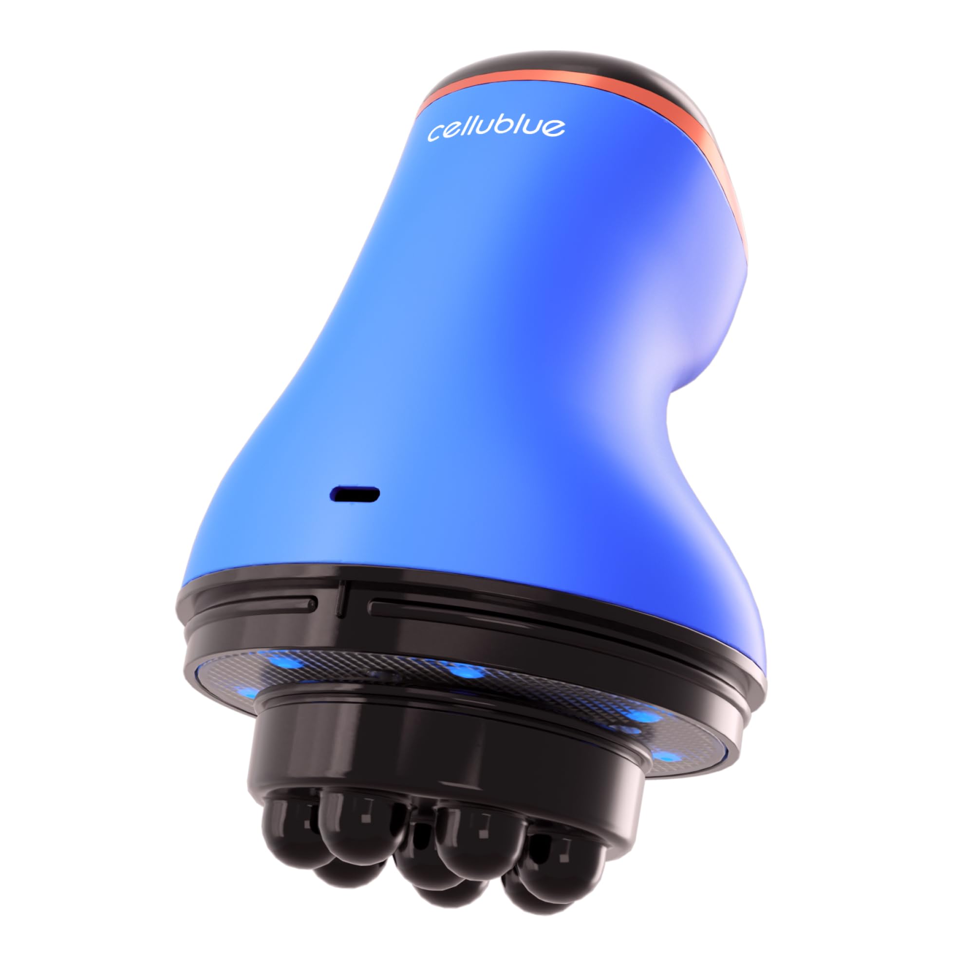 Appareil Minceur Intelligent Sans Fil Cellublue - L'original - Massage puissant amincissant électrique 2900 rotations/min, Double tête de massage - Écran tactile, rechargeable USB-C - Portable