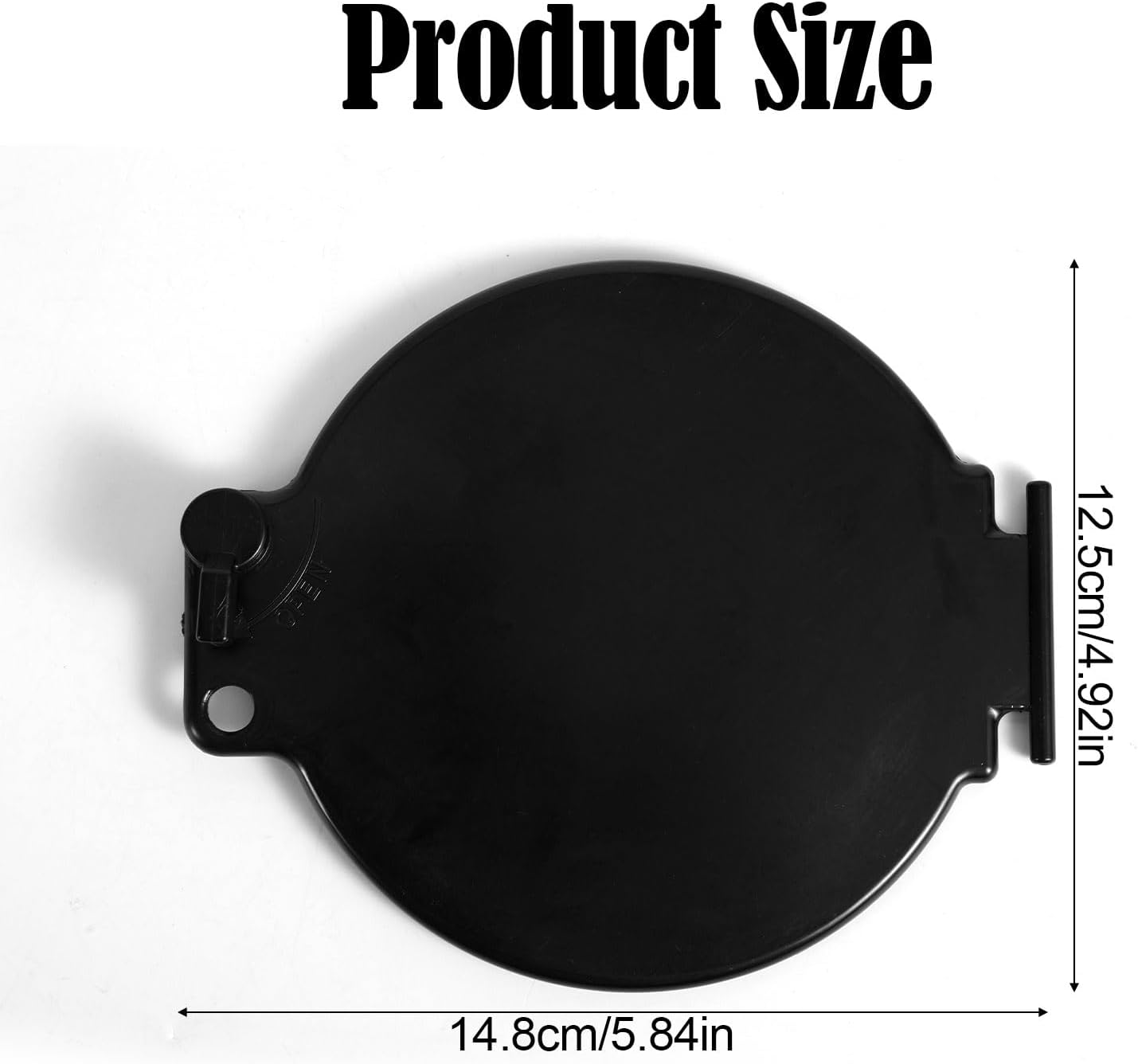 2pcs Replacement Hatch Door for D&W Super Tube & Slider Sewer Hose Camper, Durable Hatch Door for RV Sewer Hose Carriers (Black)