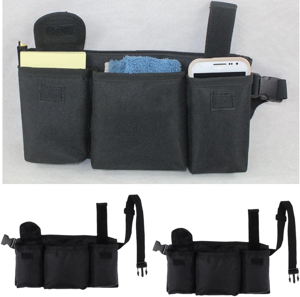 Adjustable Work Belt Hip Bum Bag 2PCS Utility Belt Bag for Men, Waist Wallet Pouch for Outdoor Camping and Hiking Gear, Fashionable Fanny Pack for Waiter Waitress Tool