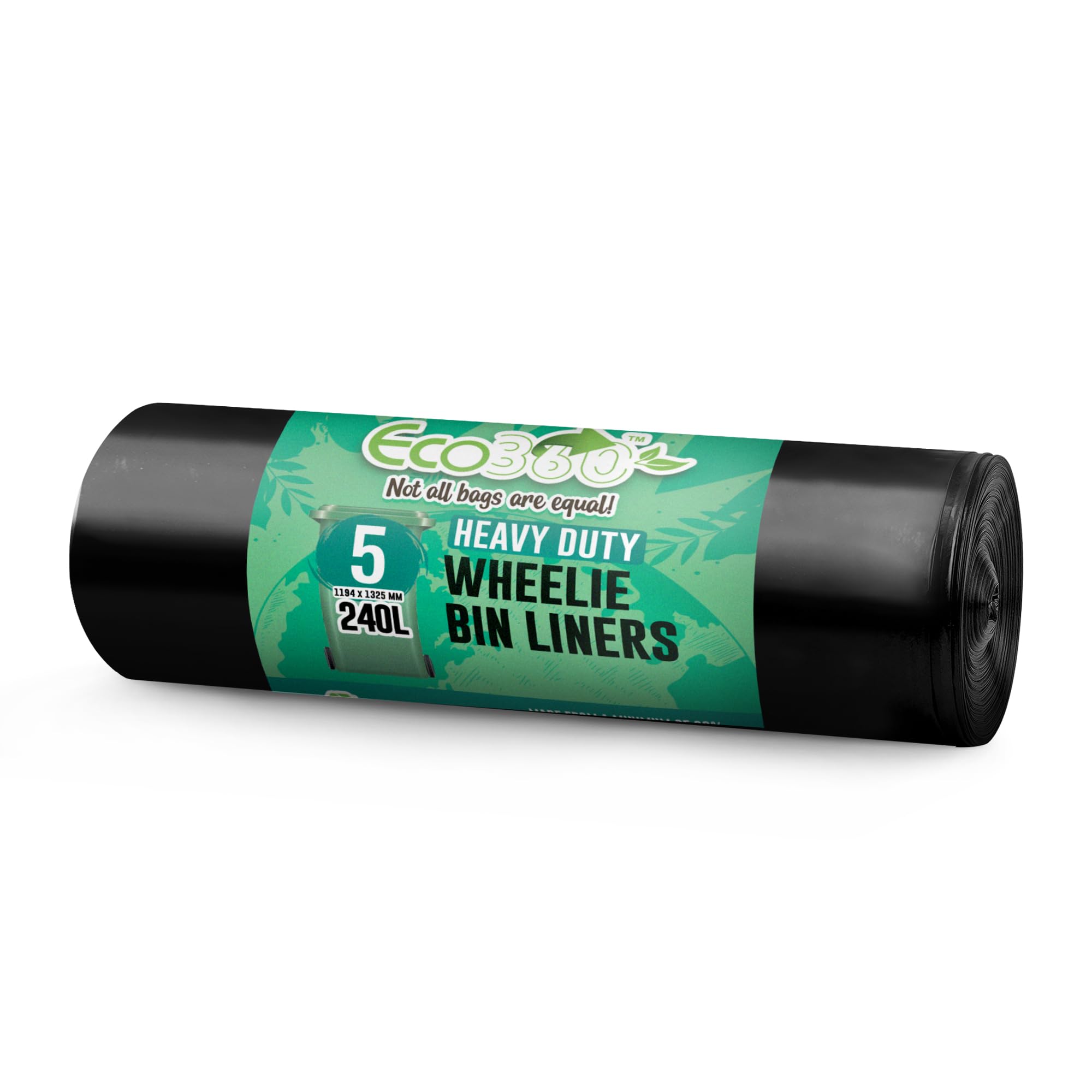 ECOBAG NOT ALL BAGS ARE EQUAL Bin Liners - 240L - Black