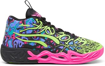 PUMA Mens X Lamelo Ball Mb.04 Heem Basketball Sneakers Shoes - Green, Pink