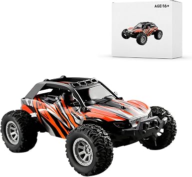 Mini RC Draft Off-Road Car, 801 1/32 2.4G RC Mini Electric Drift Off-Road Vehicle Model, 20+KM/H High-Speed Car Gift for Adults RTR Version/Orange