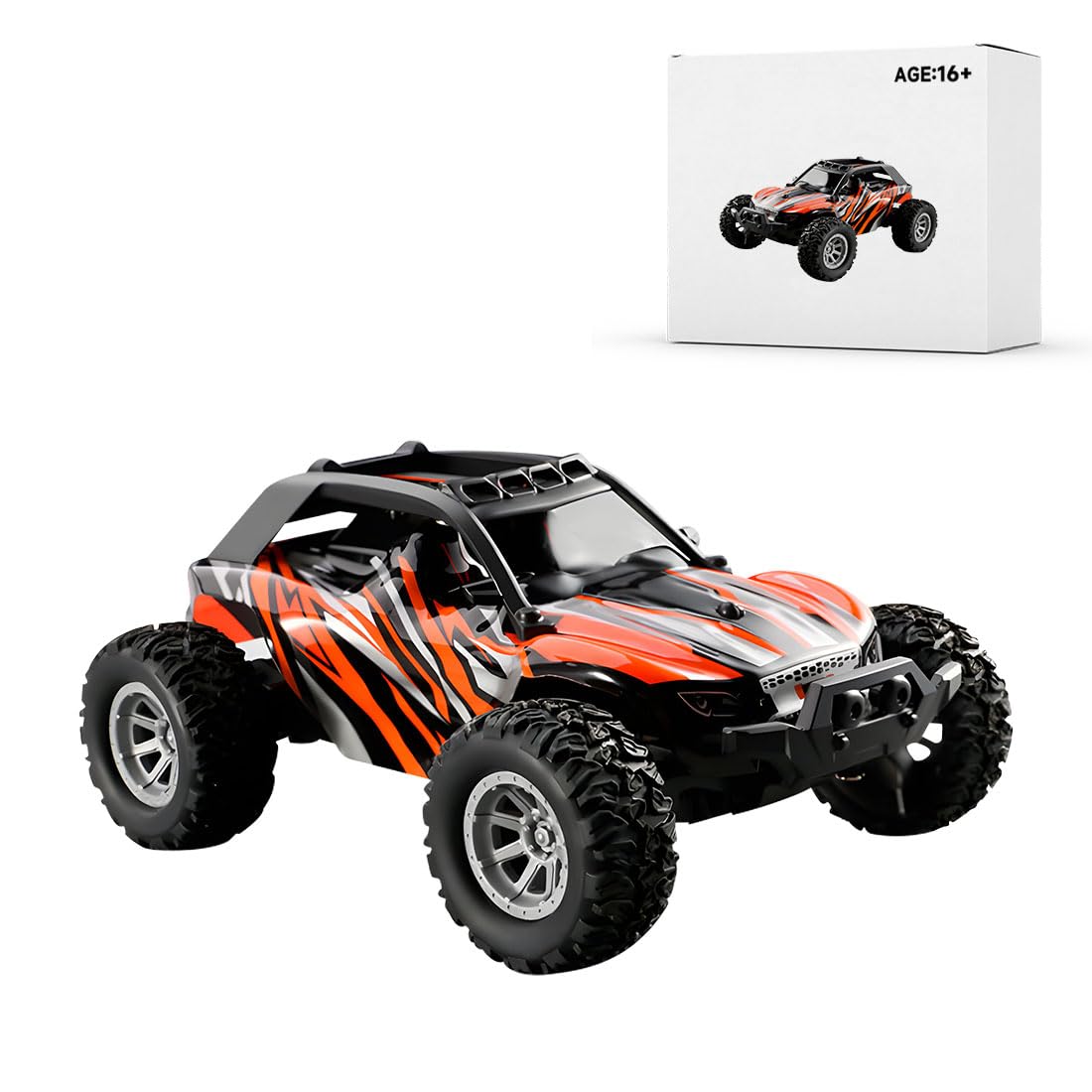Torquino S638 1/32 Scale RC Car, 2.4G RC Mini Electric Drift Off-Road Car, 4WD Off-Road Vehicle Model, Gift for Vehicle Lovers(RTR Version)
