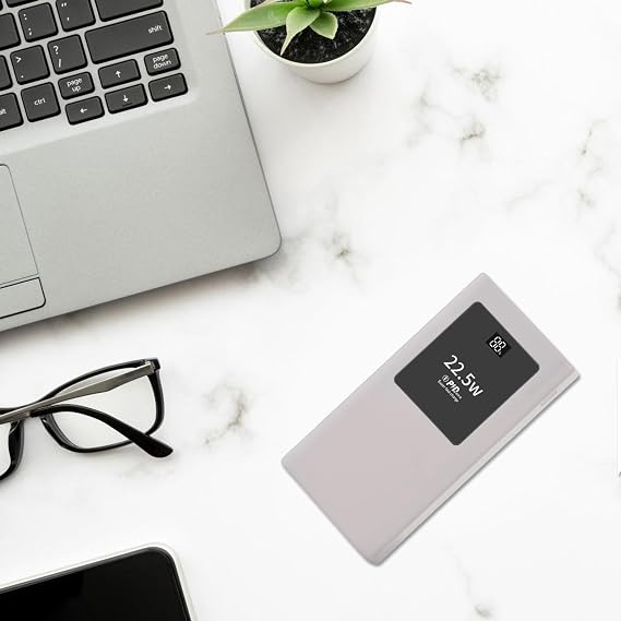 Portable Enclosure 20000mAh 22.5W Quick Charges Built-in Cable LCD Screen Type-C Input/Output Case High Mobile Powerbanks