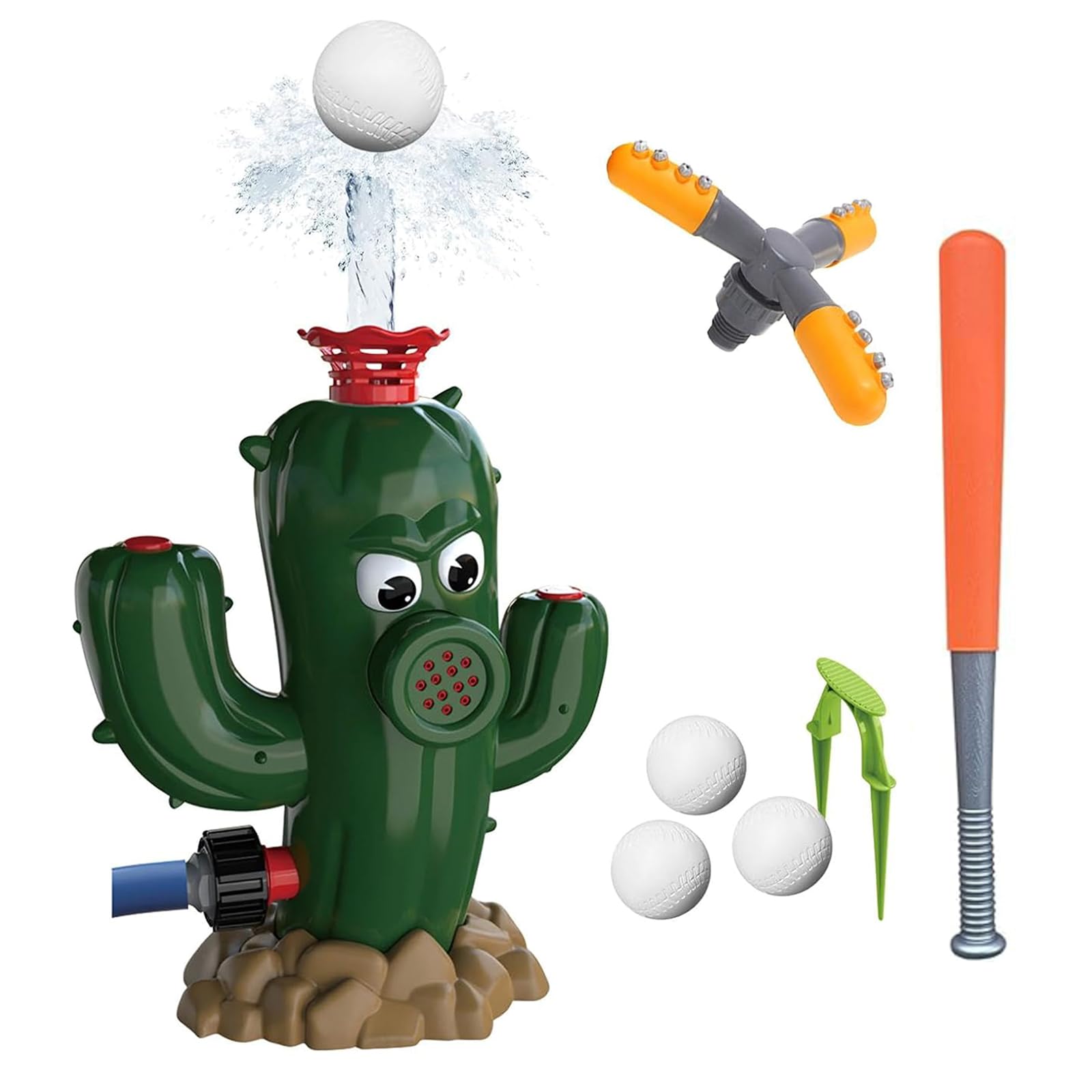 Amazon.co.jp: HUAJUN スプリンクラー 水遊びのおもちゃ サボテン 噴水