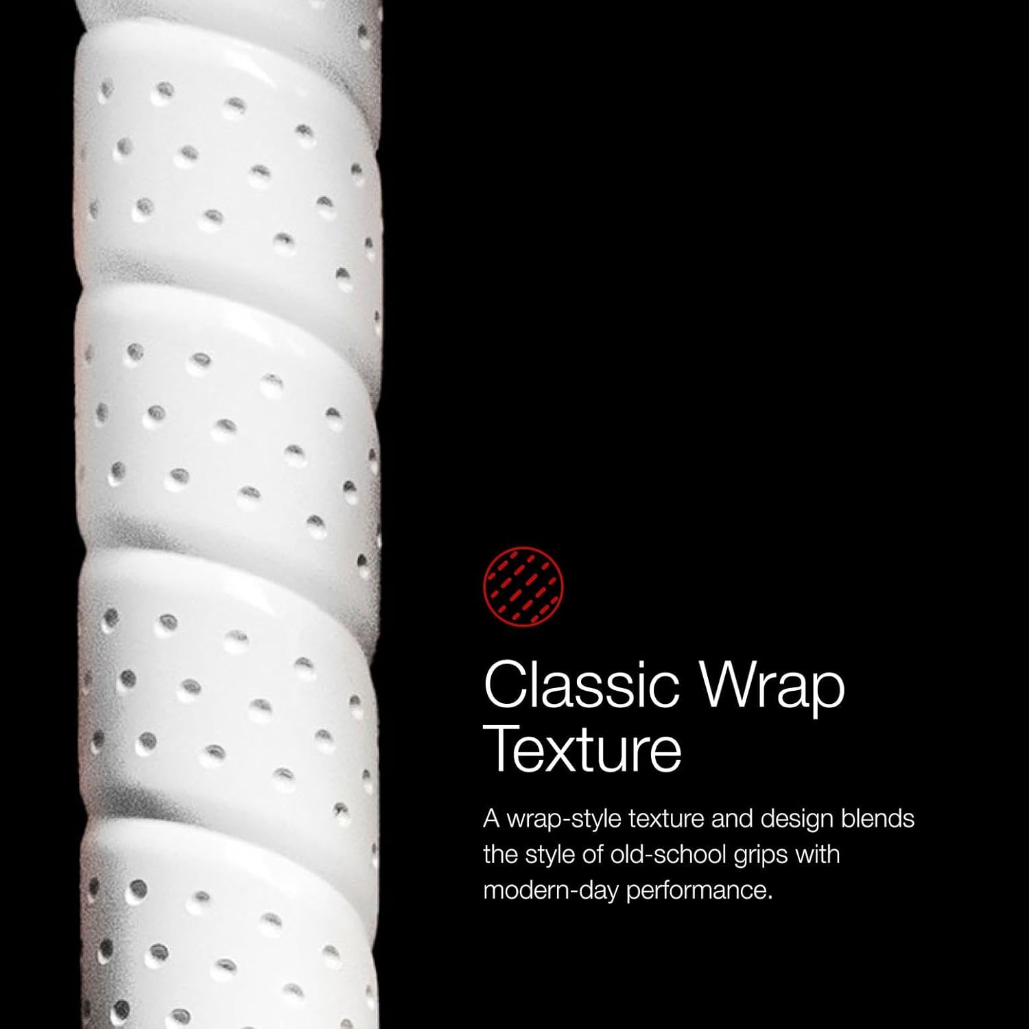 Golf Pride Tour Wrap Golf Grip - Comfortable, Durable Grip for Clubs - Classic Wrap Design with High-Tack Feel - Rubber Construction - Red