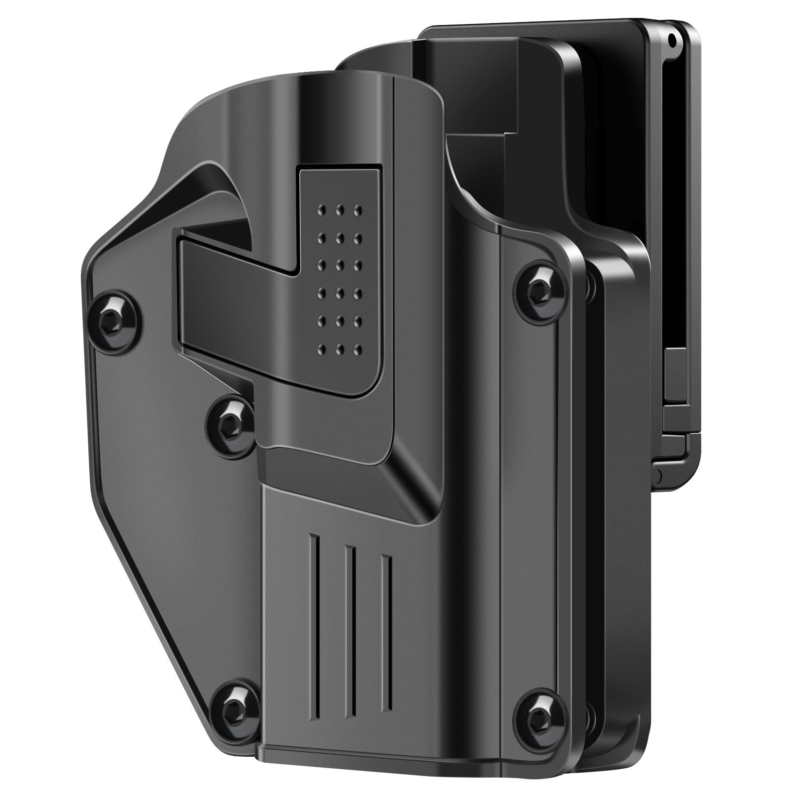 Universal Holster, Mega-Fit Pistol Holster Fits 300+ Popular Full Size and Compact Pistols : Glock 17/19,Taurus PT92/G3, Sig P365X/P320, Ruger Security 9, Beretta 92/92FS, 1911, Springfield and More