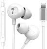 Thore Earbuds for iPhone 121314 Earphones V60 Wired in-Ear Earbuds Apple MFi Certified Lightning Headphones with Mic for iPhone 78 Plus, X, Xs, XR, 11, SE, 12, 1314 Pro Max - White