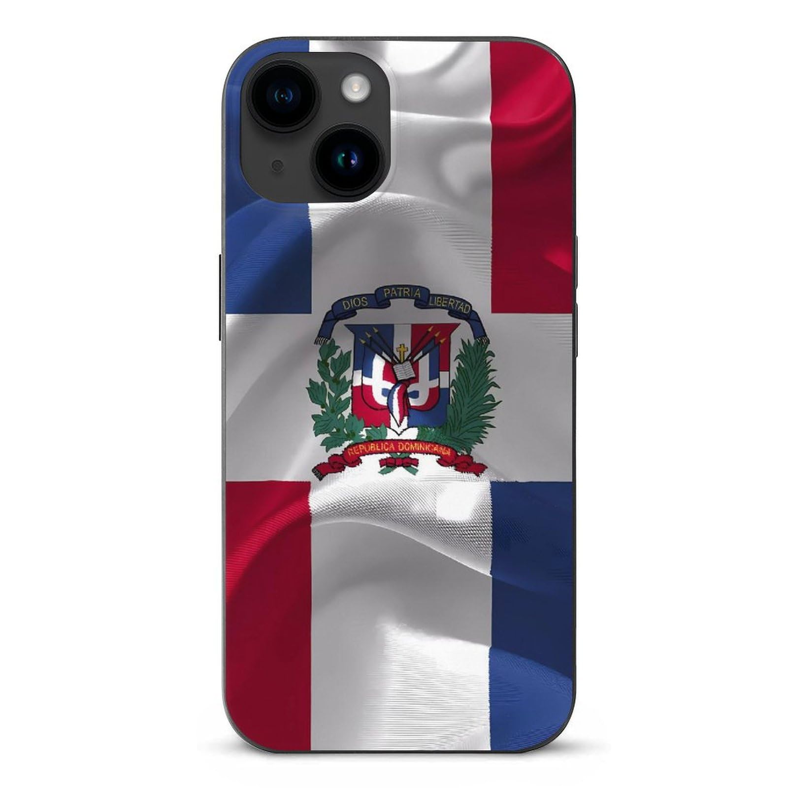 Dominican Republic Flag Compatible with Phone Cases Anti-Scratch Shock-Resistant Protective Covers Unisex