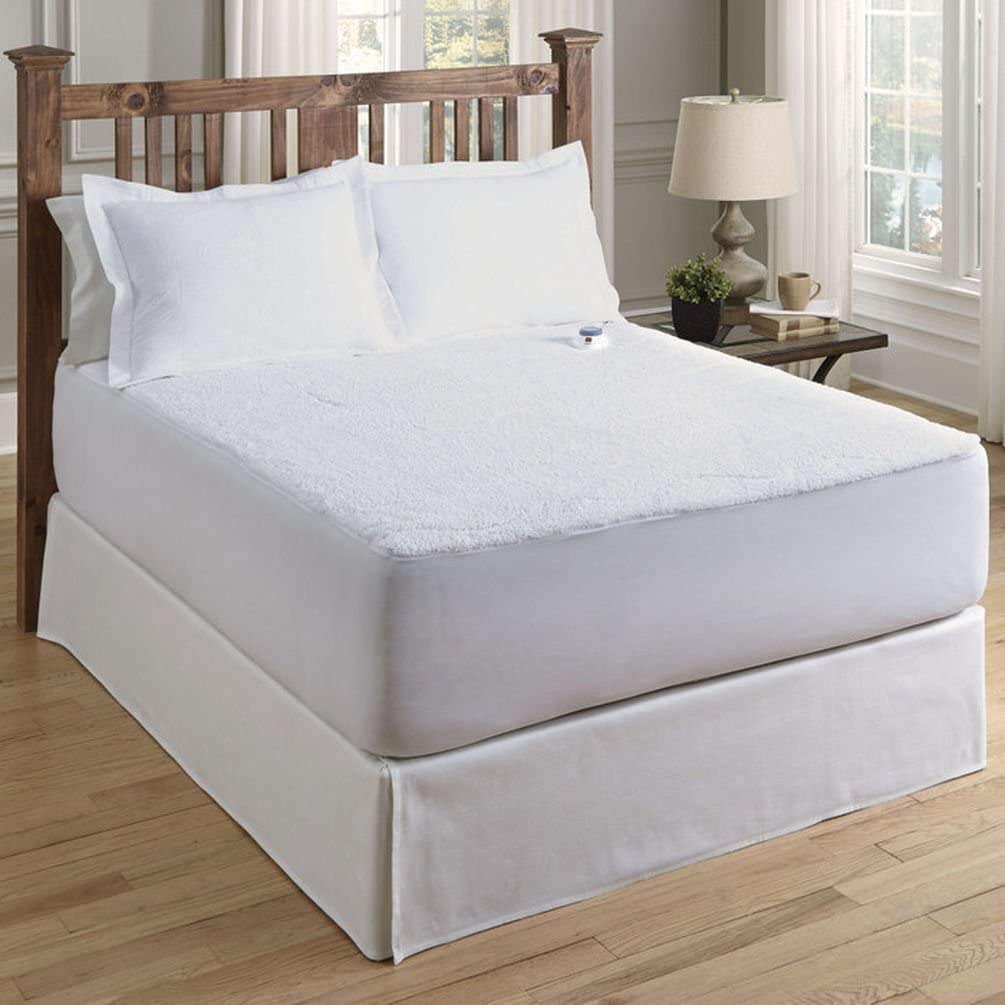 Buy Serta Luxurious Sherpa Top Low-Voltage Electric Heated Mattress Pad,  Queen, White Online at Low Prices in India - Amazon.in