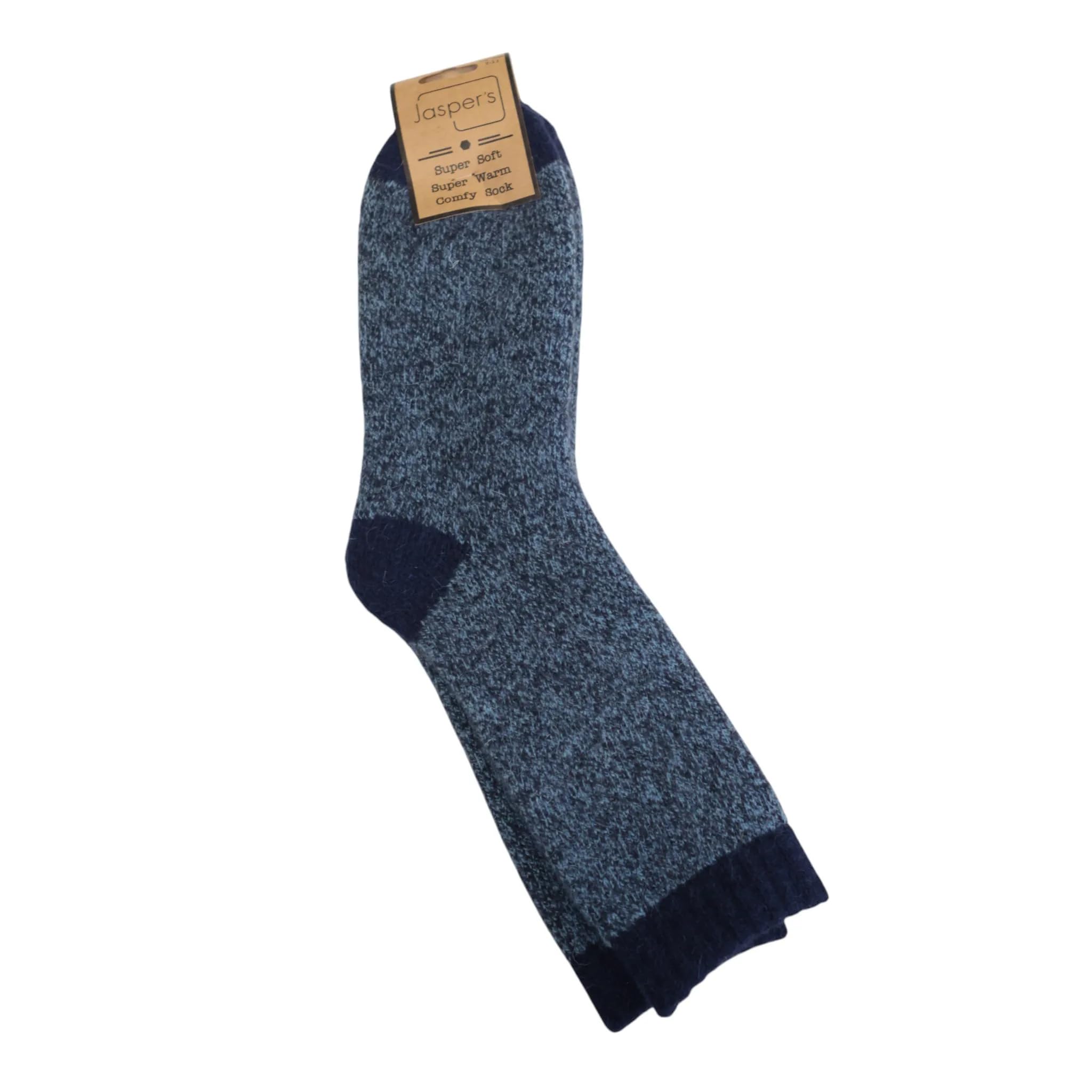 Jess & Lou Men's Socks - Marl Cosy - Blue