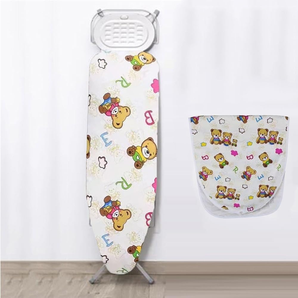 Funda de algodón for Tabla de Planchar, 30 x 76 cm, 30 x 89 cm, con Acolchado, Ajustable. ,Fundas para Tablas de Planchar(Flowera,14x40 Inch(100x34cm))