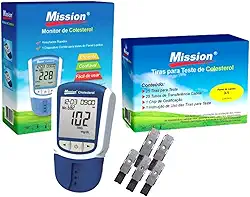 Monitor de Perfil Lipídico Completo + 25 Tiras para medição de Colesterol