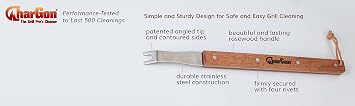 CharGon BBQ Stainless Steel Ultimate Grill and BBQ Cleaning Tool for Round Rod Grills
