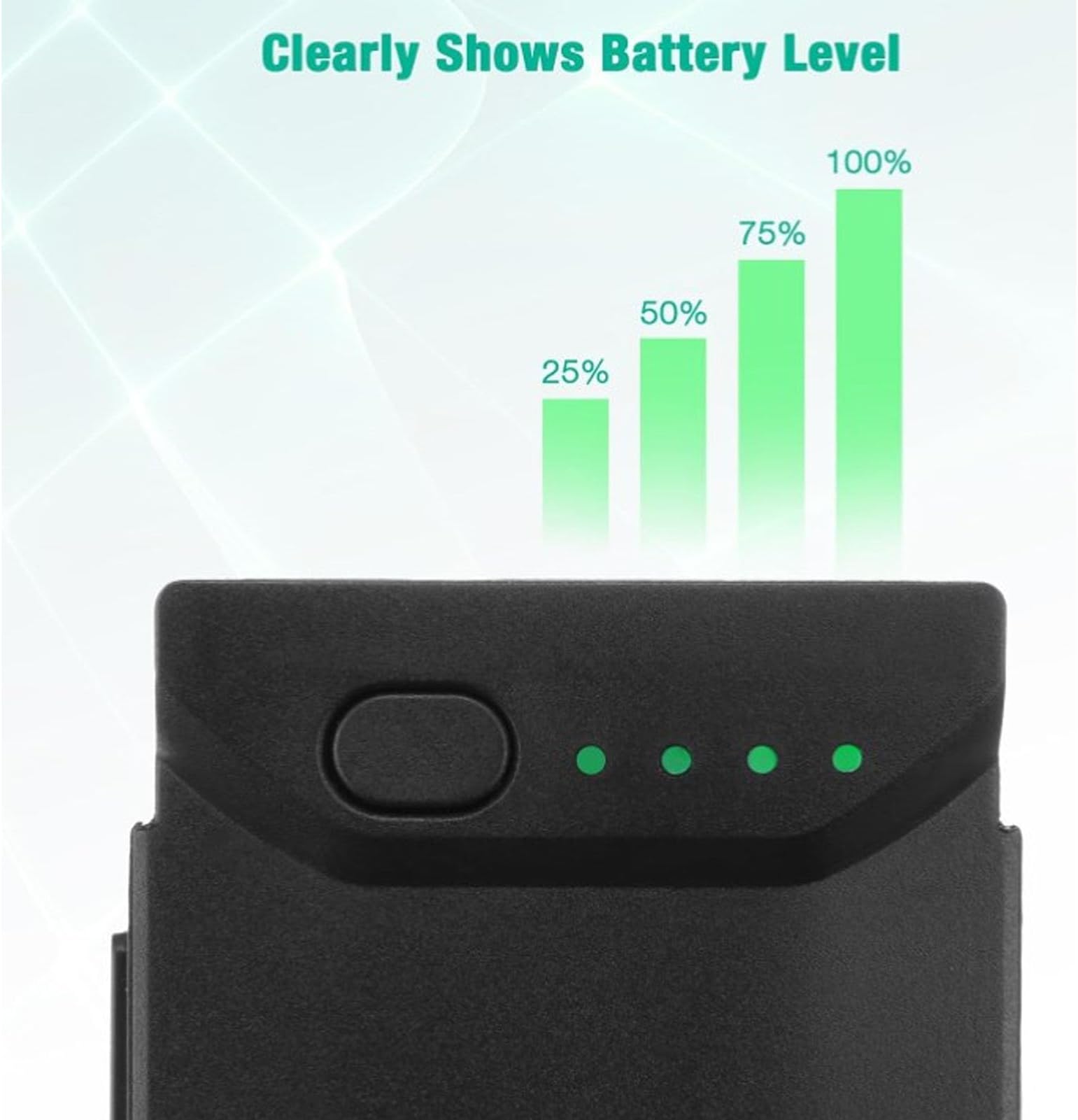 Bewinner 2375mAh Replacement Intelligent Flight Battery for MAVIC Air & 2 Series Drones - 21min Flight Time, 4 LED Indicator Lights (1 Pack)