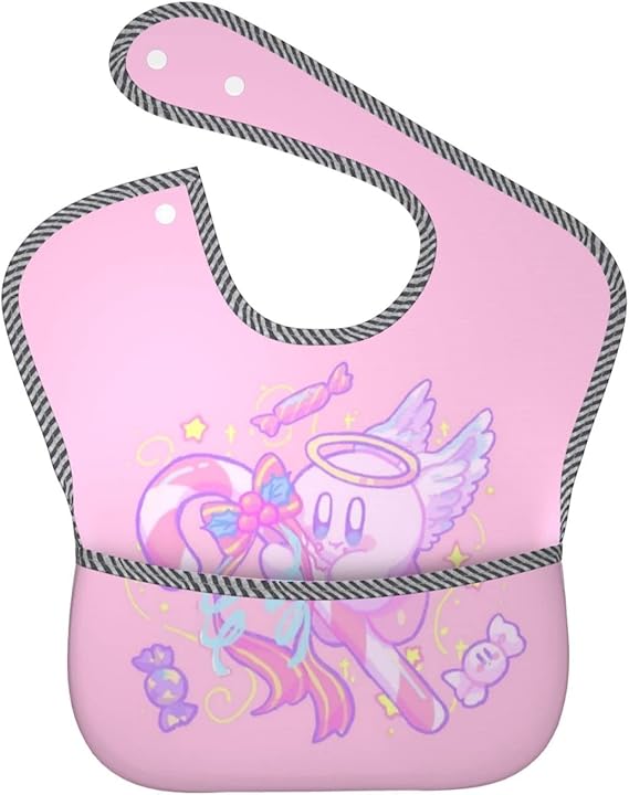 Amazon Co Jp 星のカービィ よだれかけ ベビー 新生児 赤ちゃん用 幼児 お食事エプロン スタイ Ofok よだれかけ スーパービブ 防水 袖なし 保育園 ベビー用エプロン 給食 ポケット付き 離乳食エプロン ベビー マタニティ