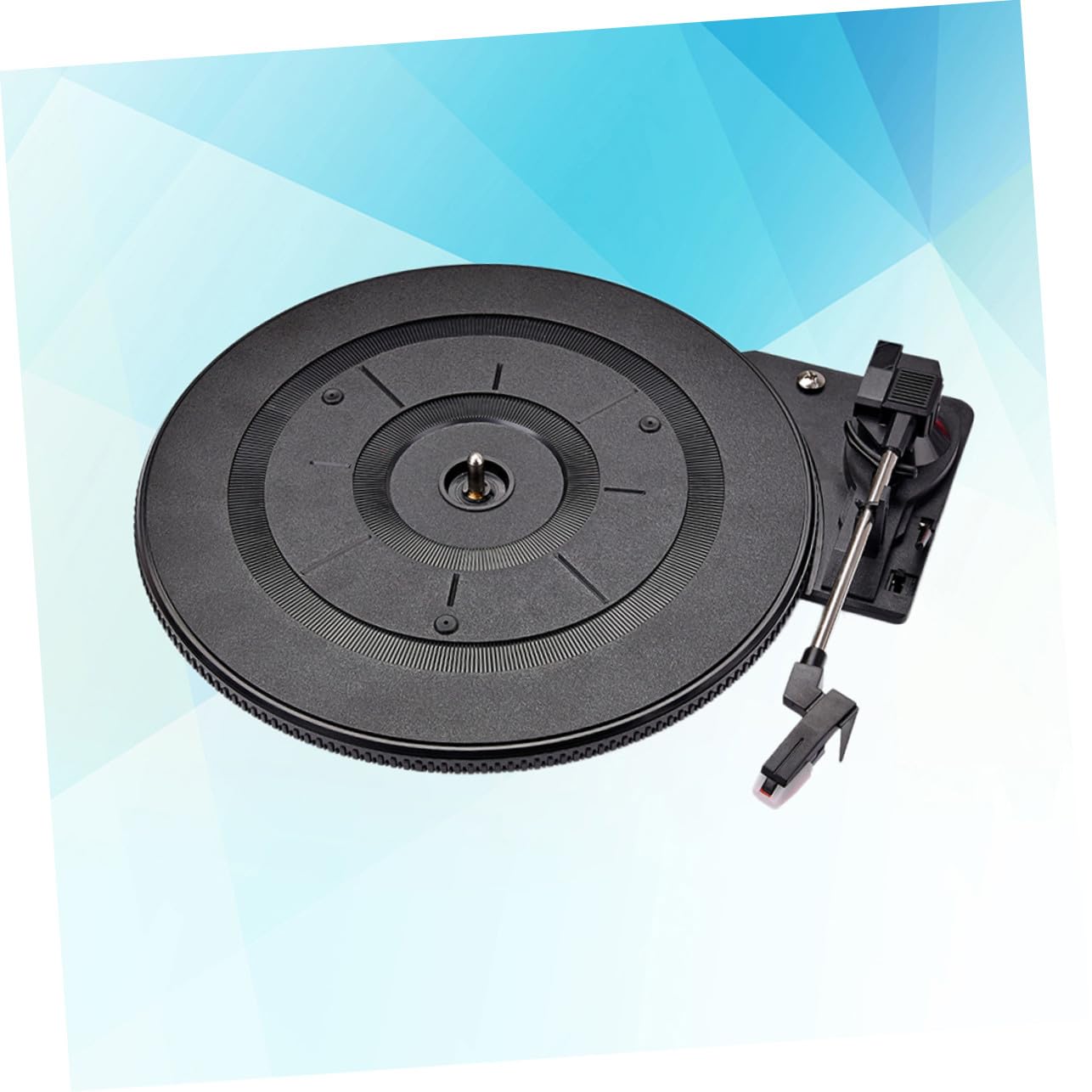 Platine Vinyle Vintage Portable Noir Préamplificateur Intégré