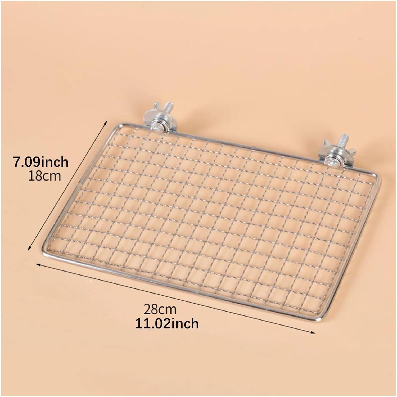 2 Pcs Parrot Perch Stainless Steel Easy to Clean Cage Accessories for Cockatiels Cockatoos Canaries Budgerigars