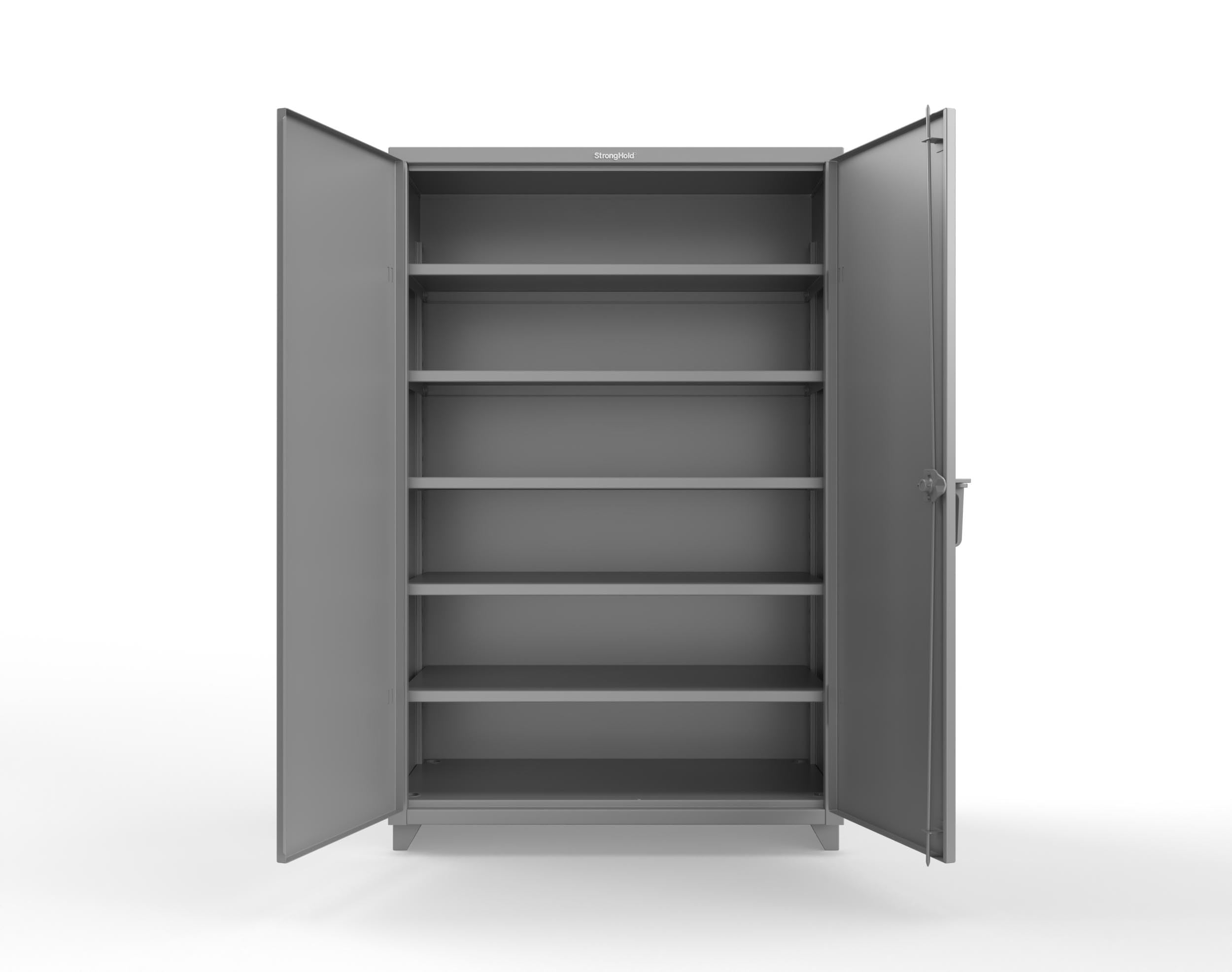 Strong Hold Extra Heavy Duty 14 GA Cabinet with 5 Shelves - 48 in. W x 24 in. D x 75 in. H