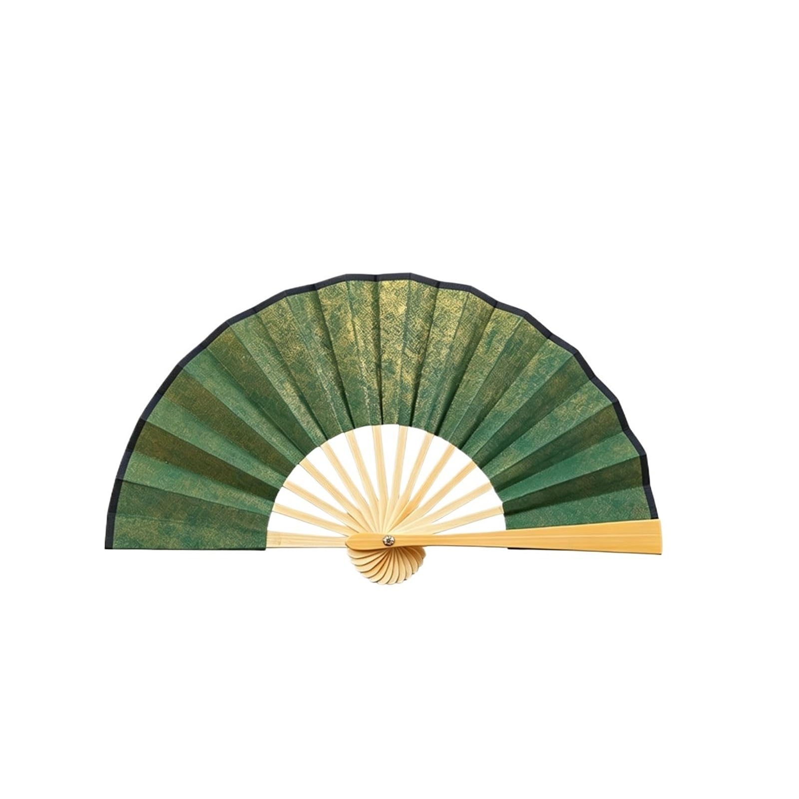 SXTYYH 4-6inch Folding Hand Fan, Blank Mini Xuan Paper Portable Fan for Performance, Folding Handheld Fan for Women(5in,Green A)