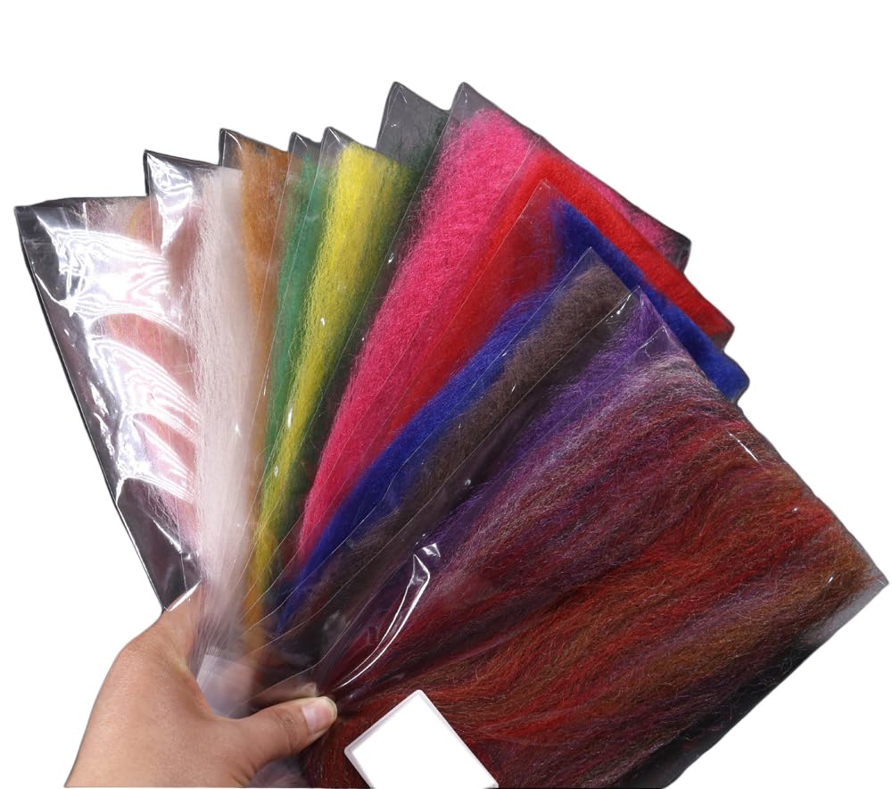 Pack of 2 50cm Long Hair Silky Minnow Fiber Soft Synthetic Material for Streamer Baitfish Pike Salmon Steelhead Fly Tying