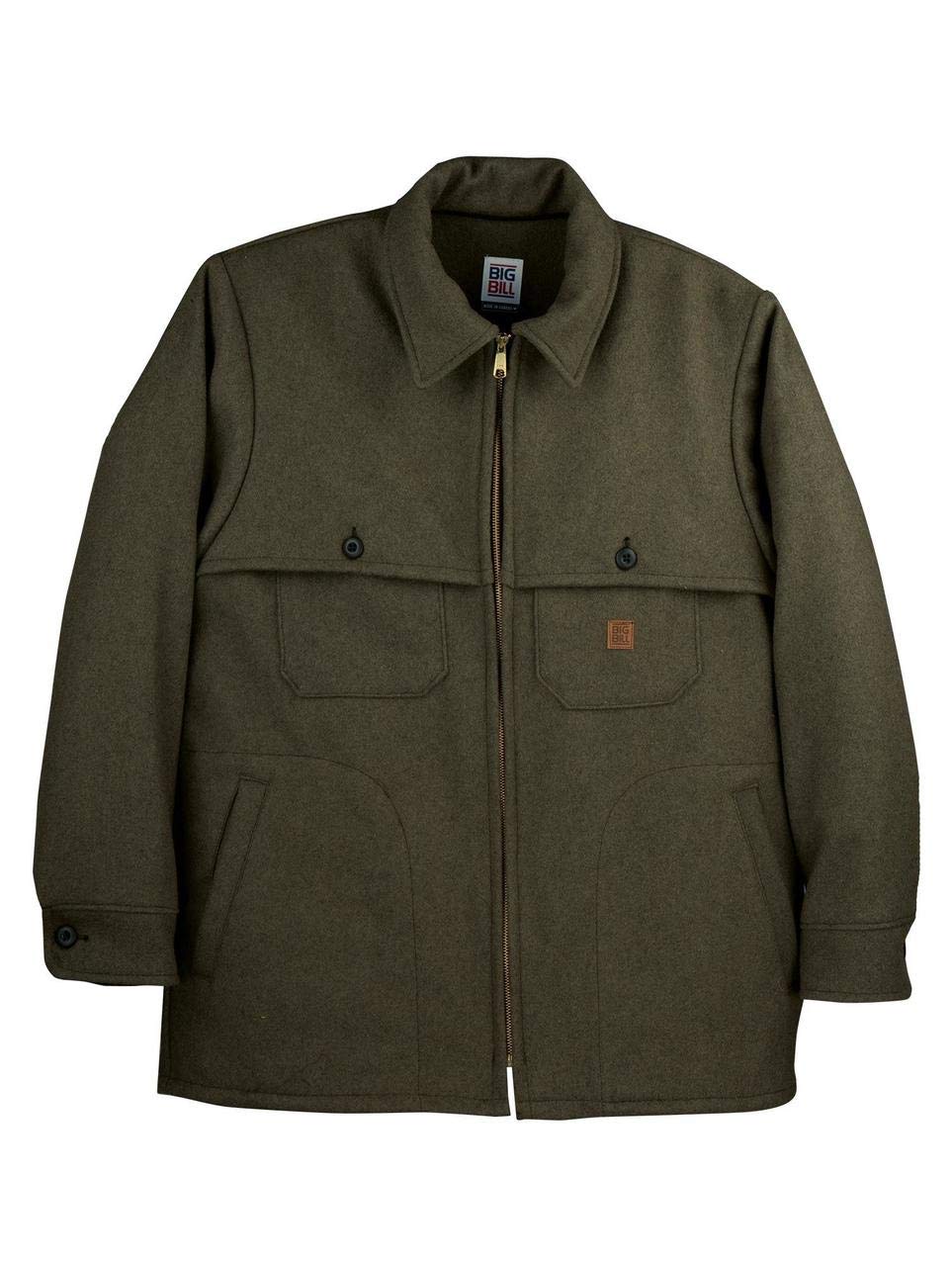 Big and Tall Merino Wool Jacket for Hunting, Shooting, and Outdoor Wear to Size 3X Made in Canada
