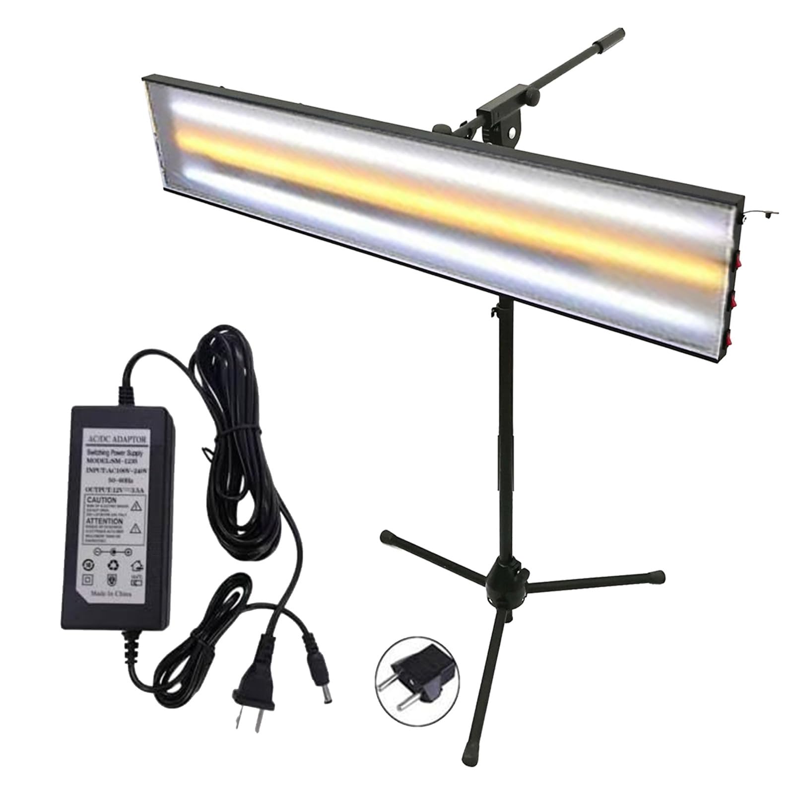 FAXIOAWA Énorme Panneau réflecteur PDR, Lampe de détection de débosselage de Voiture, Support réglable, Outils de débosselage sans Peinture, lumière de nivellement LED pour réparation de Bosses