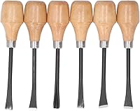 Vista 7 de Juego de herramientas de tallado a mano, juego de cinceles para tallar madera, juego de cinceles para tallar madera, herramientas manuales, mango
