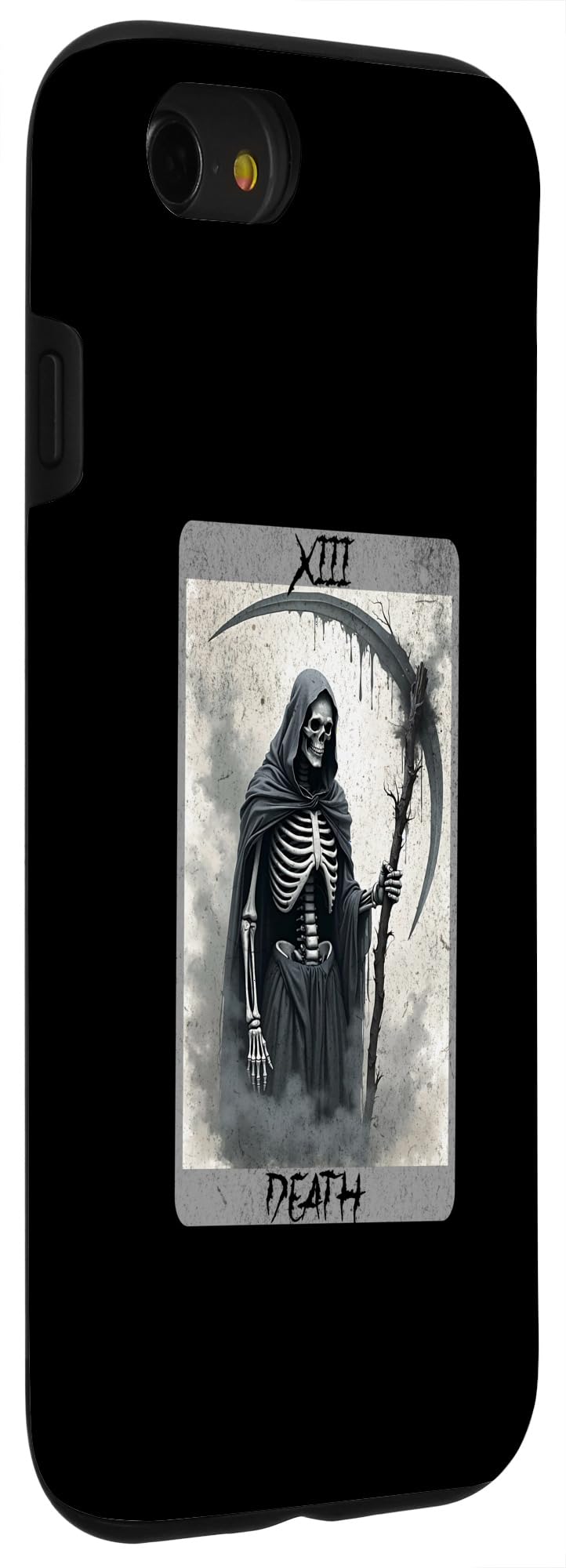 iPhone SE (2020) / 7 / 8 Vintage Tarot Card Death Reaper Occult Satan Unholy Horror Case - Image 3