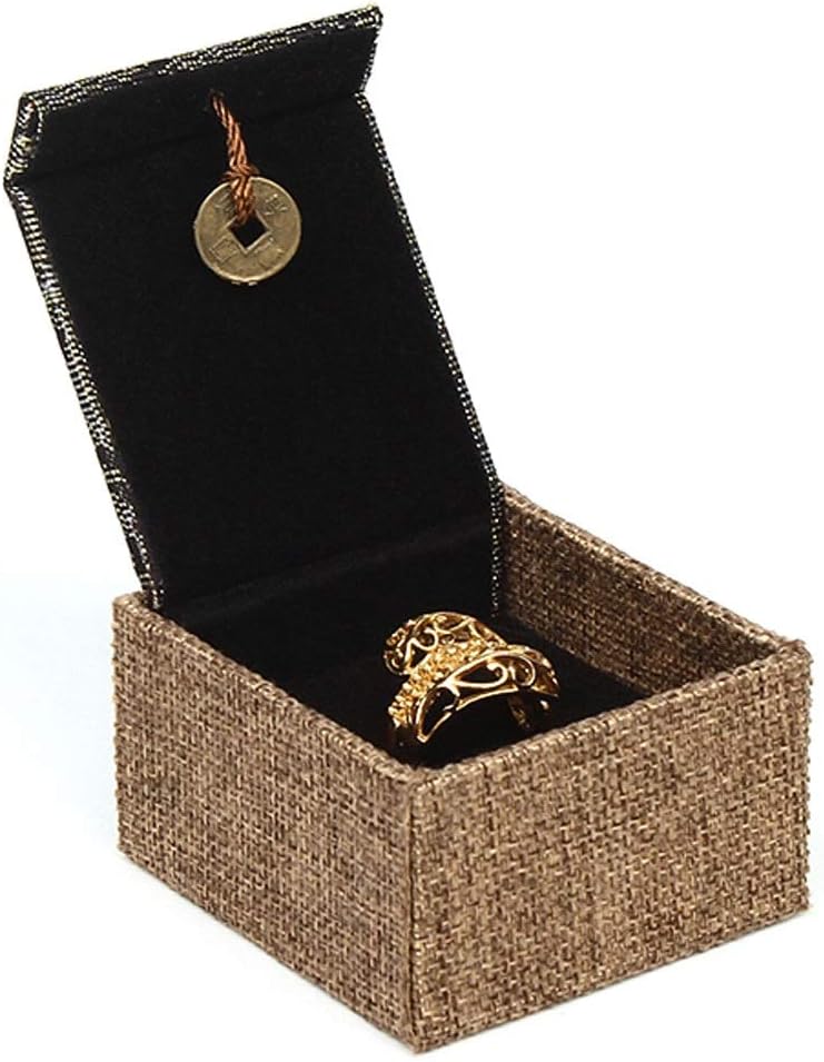 Jewelry Boxes Jewelry Box Red Velvet Jewelry Gift Box Set Necklace Bracelet Earring Ring Gift Boxes Jewellry Display Box for Wedding,Engagement Jewelry Organizer (Red Ring Box) (Green Ring Box)