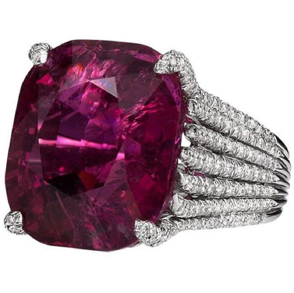 Bague en Diamant Rubis Romantique pour Éviter les Bijoux Ternes
