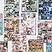 Tmtains 990Pcs Japanese Retro Sticker Book Heisei Retro Romantic Memory Series Comic Books Style Material Decoration Korean Sticker Aesthetic Japanese Stickers Book for Adults Valentine Gifts (Echo)