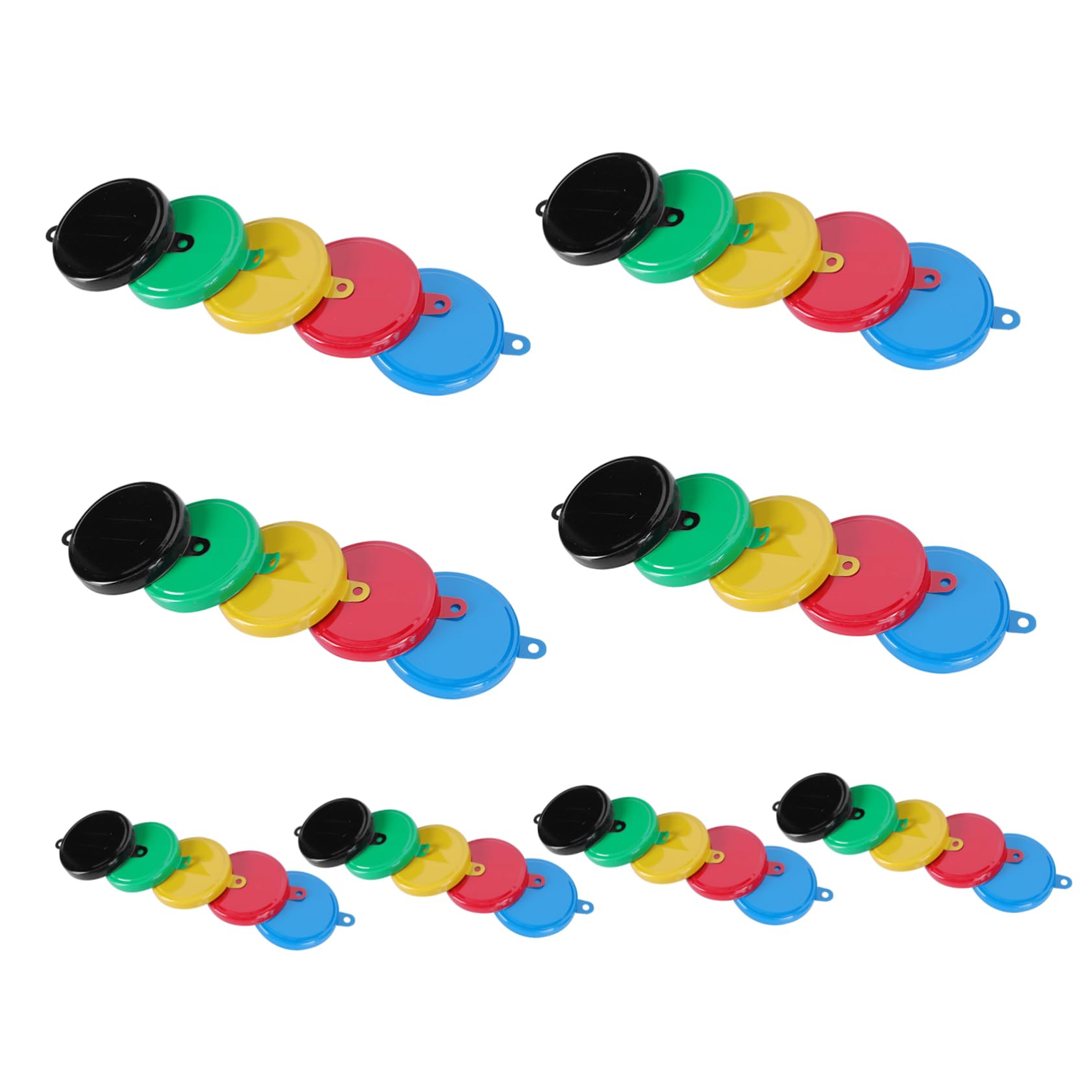 HAWILLOSCH 40pcs Oil Drum Sealing Cap Sealing Lids Bung Cap Oil Barrel Cover Oil Cover Barrel Bung Seal Tool Waterproof Seal Covers Bucket Lid Oil Barrel Lid Gallon Drum Lids Colorful Iron