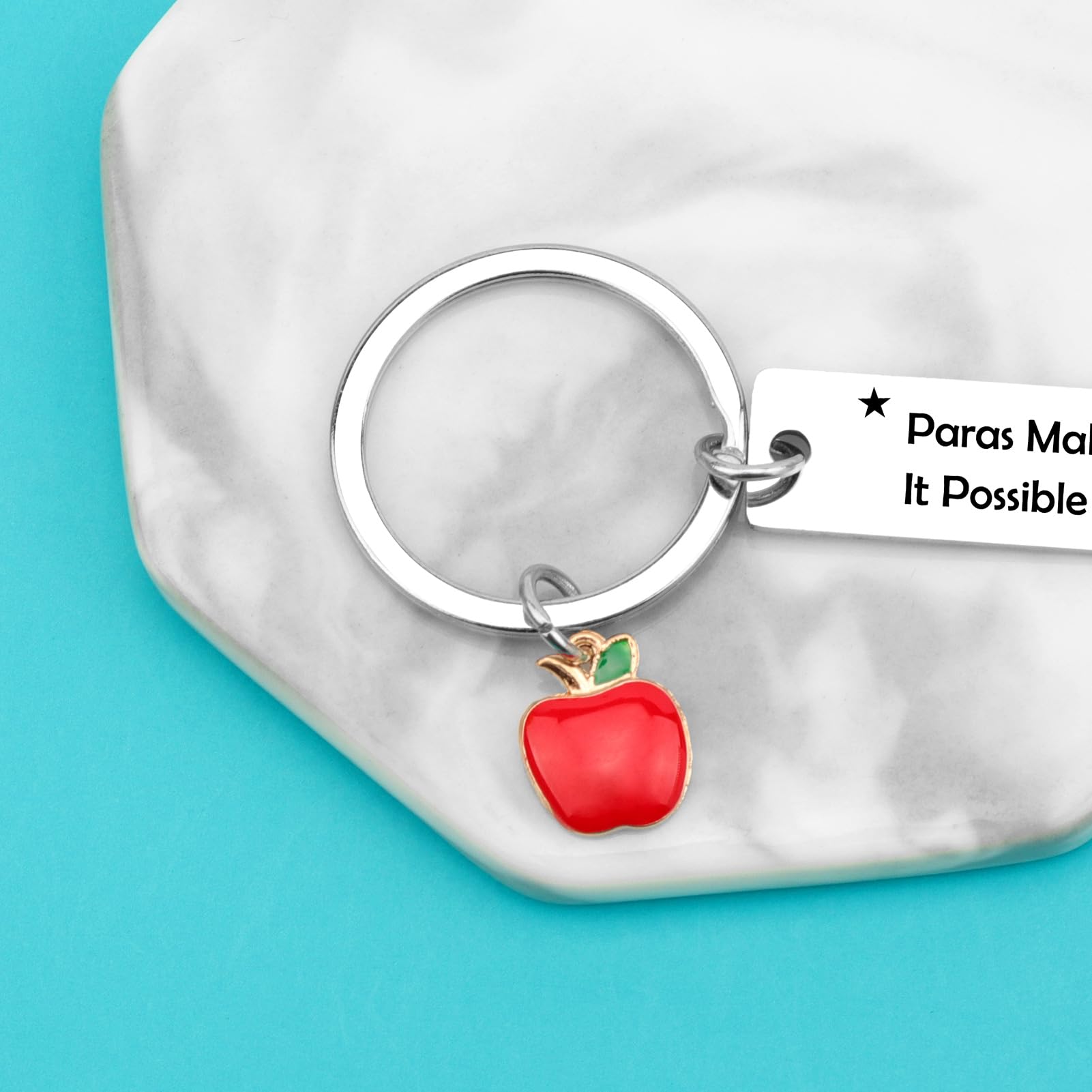 Paraprofessional Gifts Para Teacher Appreciation Gifts Paras Make It Possible Keychain for Teaching Assistant Paraeducator Gift Christmas Birthday Back to School End of Year Gift