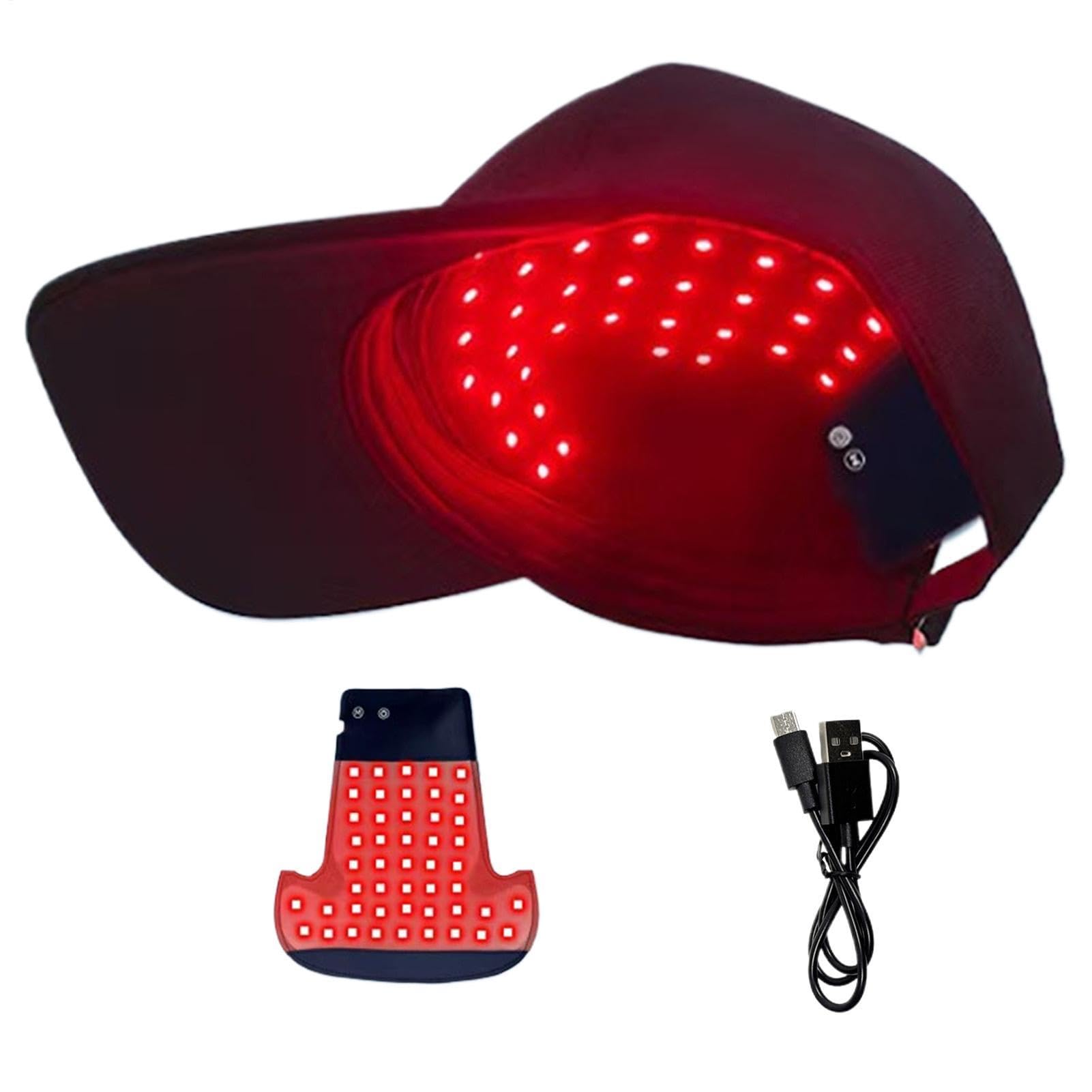 Cappello per la crescita dei capelli, 450 nm/660 nm, dispositivo lenitivo a LED, per la crescita dei capelli, per il cuoio capelluto, uso quotidiano, libero, donne, uomini, casa, viaggi